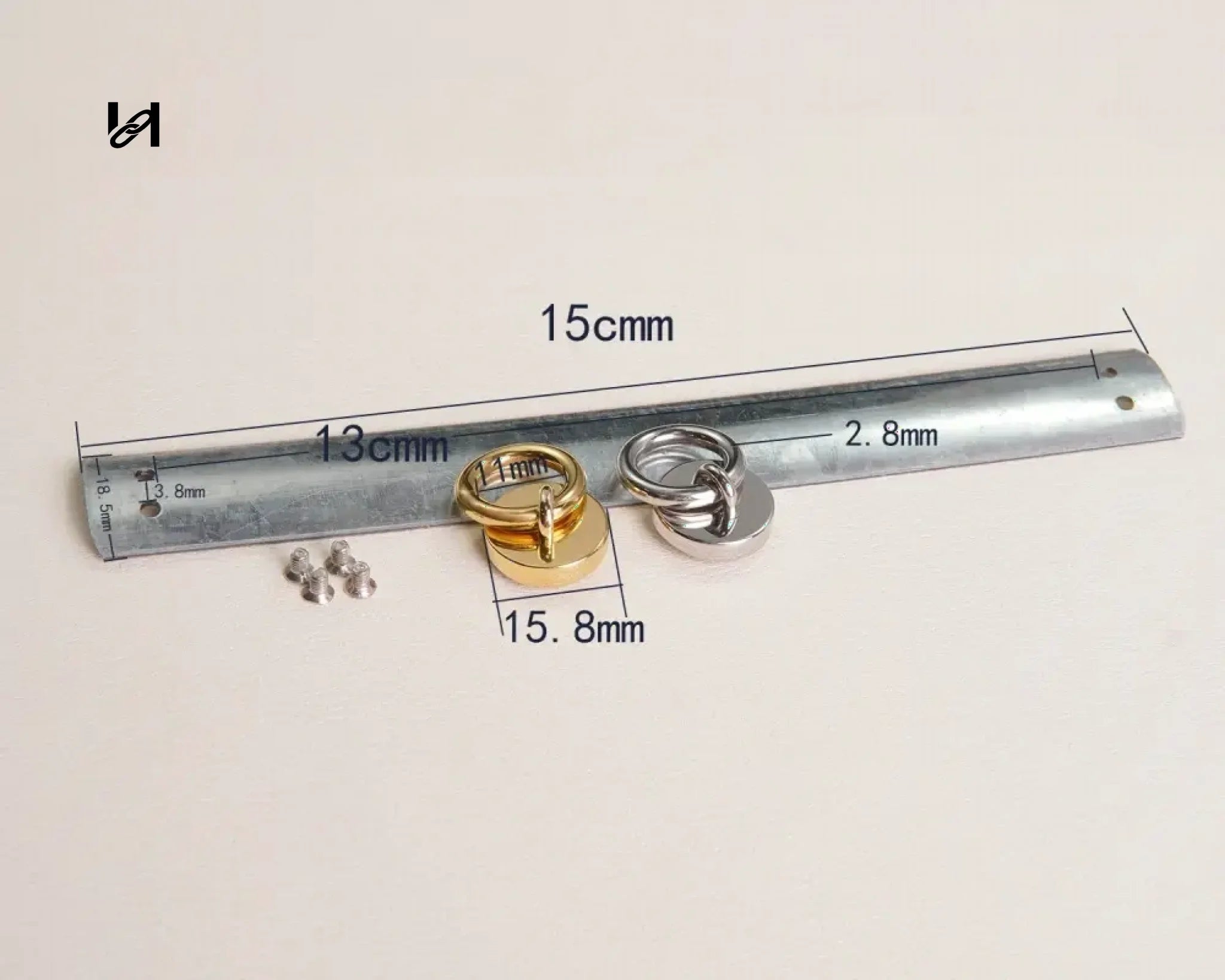 2 Handle Holder +1 Stainess Steel Bar SH015 - hardware