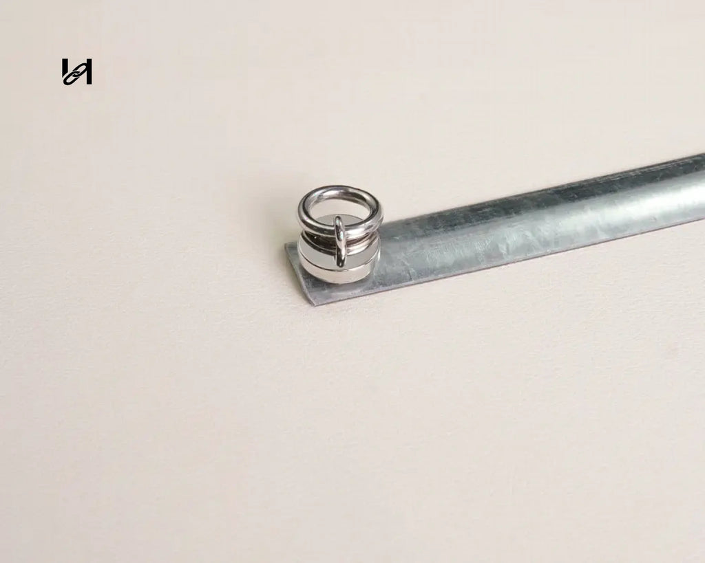 2 Handle Holder +1 Stainess Steel Bar SH015 - Silver - hardware