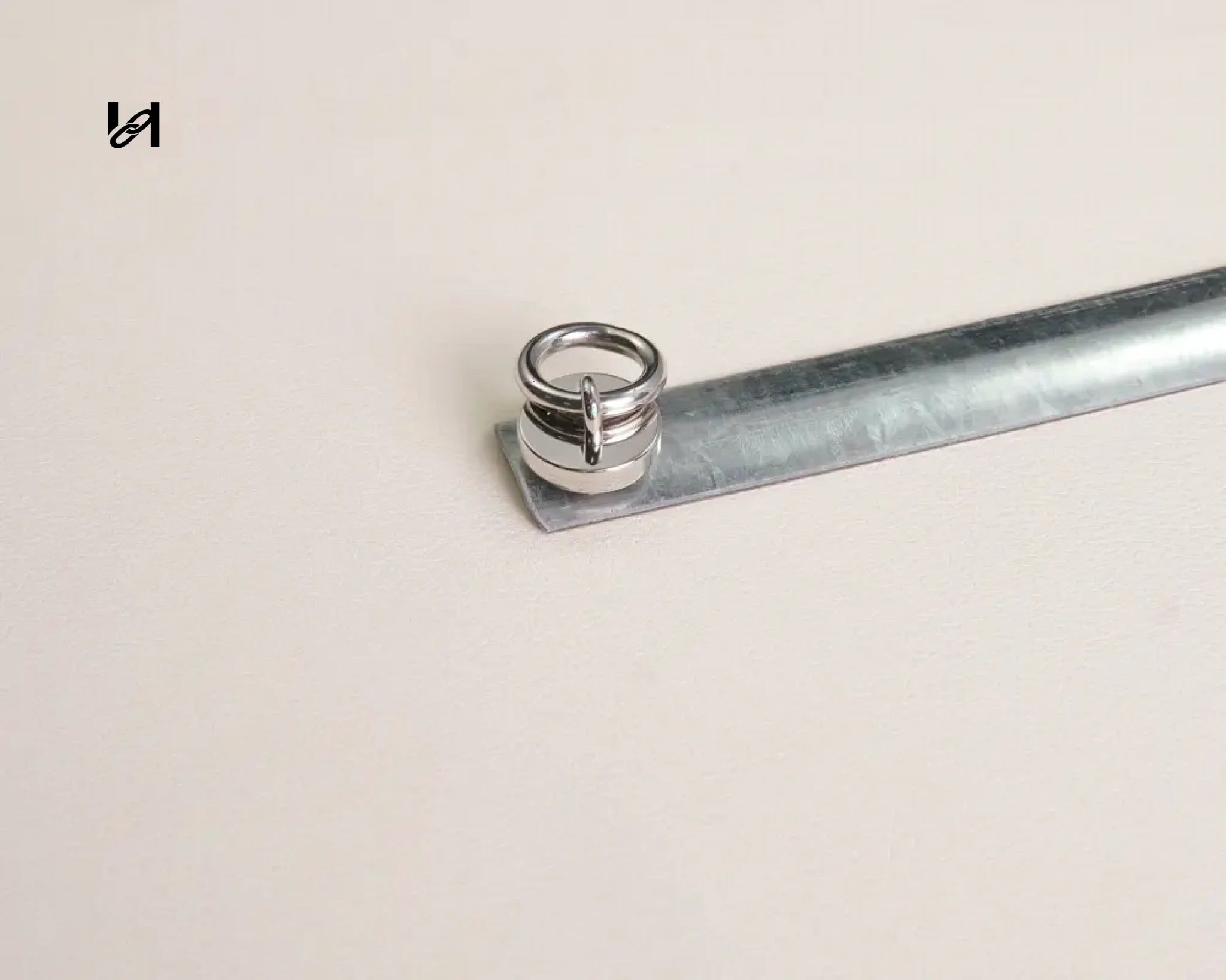 2 Handle Holder +1 Stainess Steel Bar SH015 - Silver - hardware