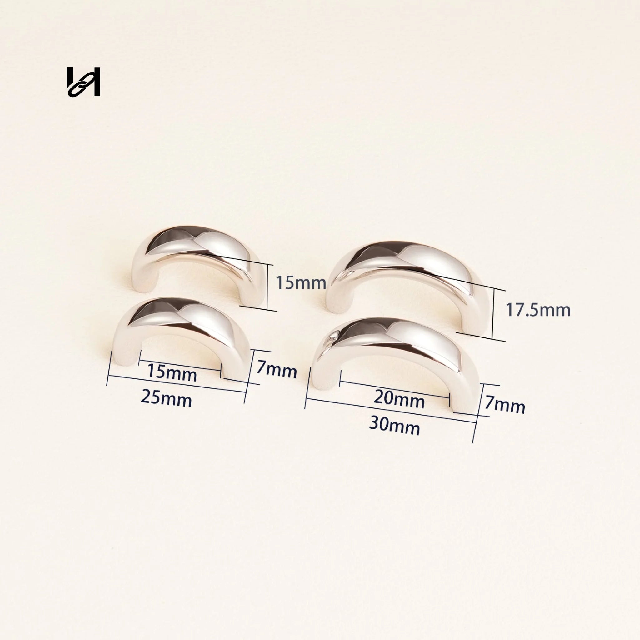 Handle Holder Connectors – Stainless Steel Hardware for Bags (Pair) - hardware