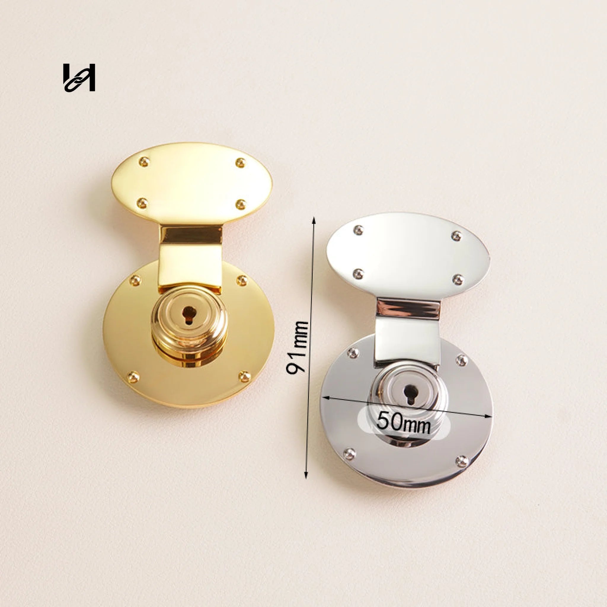 Hasp Lock With Two Handle Holders - hardware