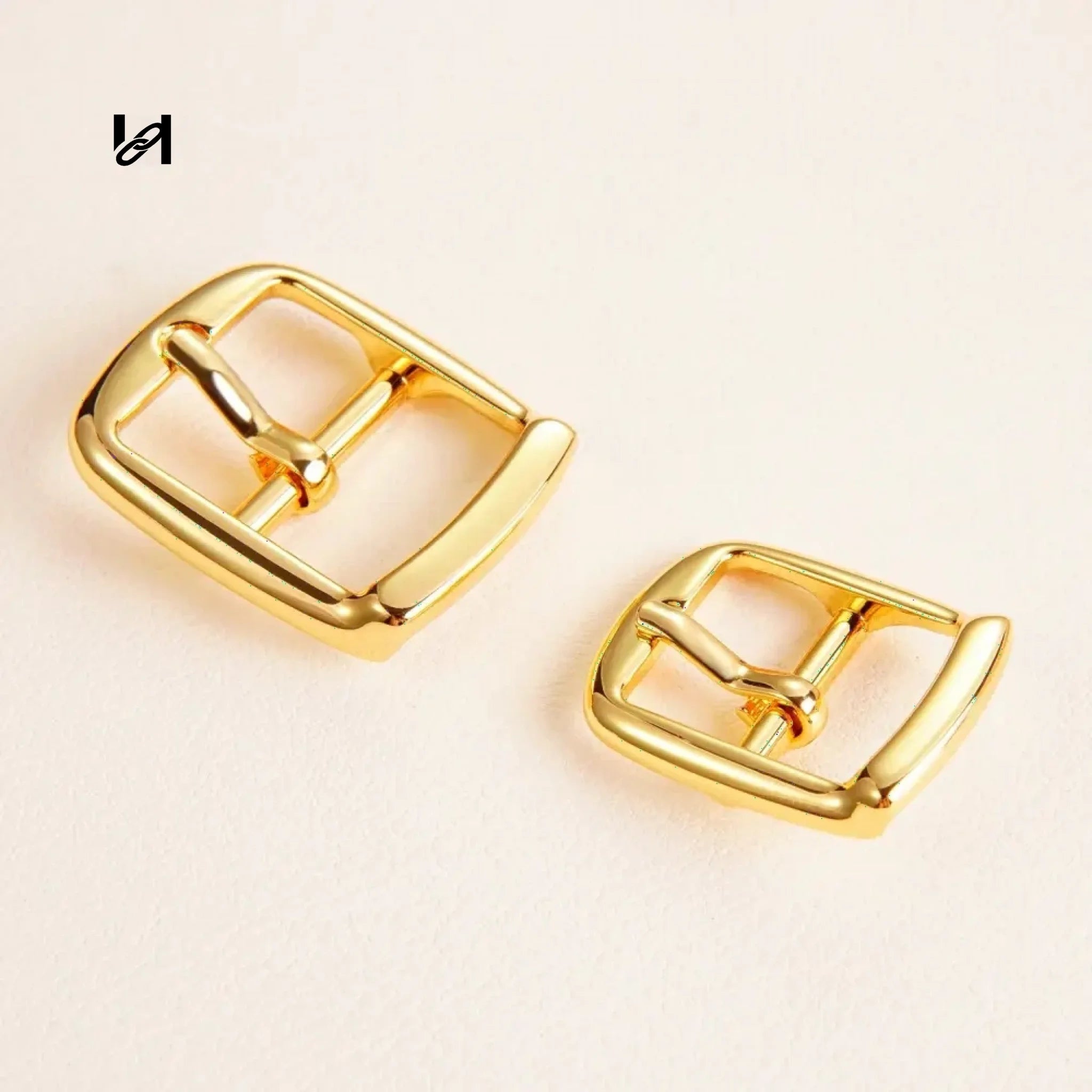 Horse Zinc Alloy Roller Buckle - 16mm / Gold - hardware
