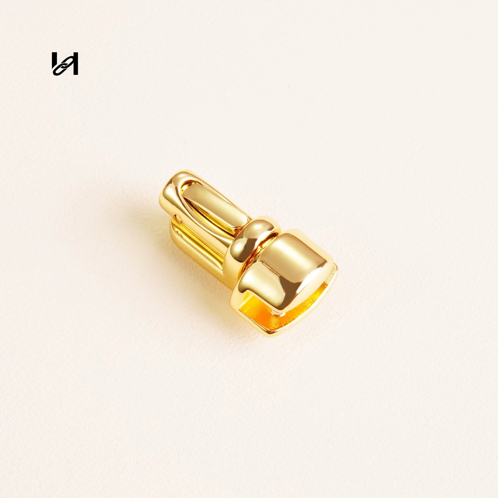 Japanese latch purse lock - Gold - hardware