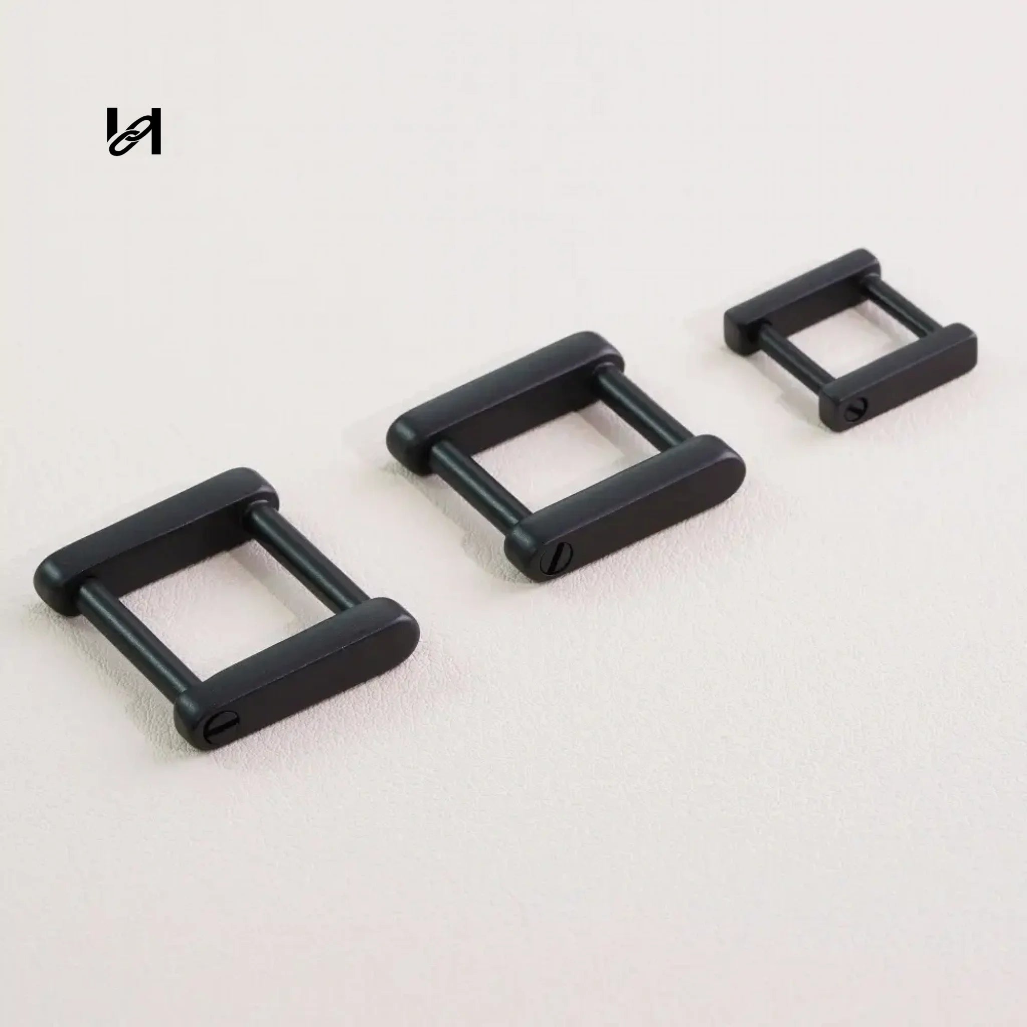 leather strap screw square ring - hardware