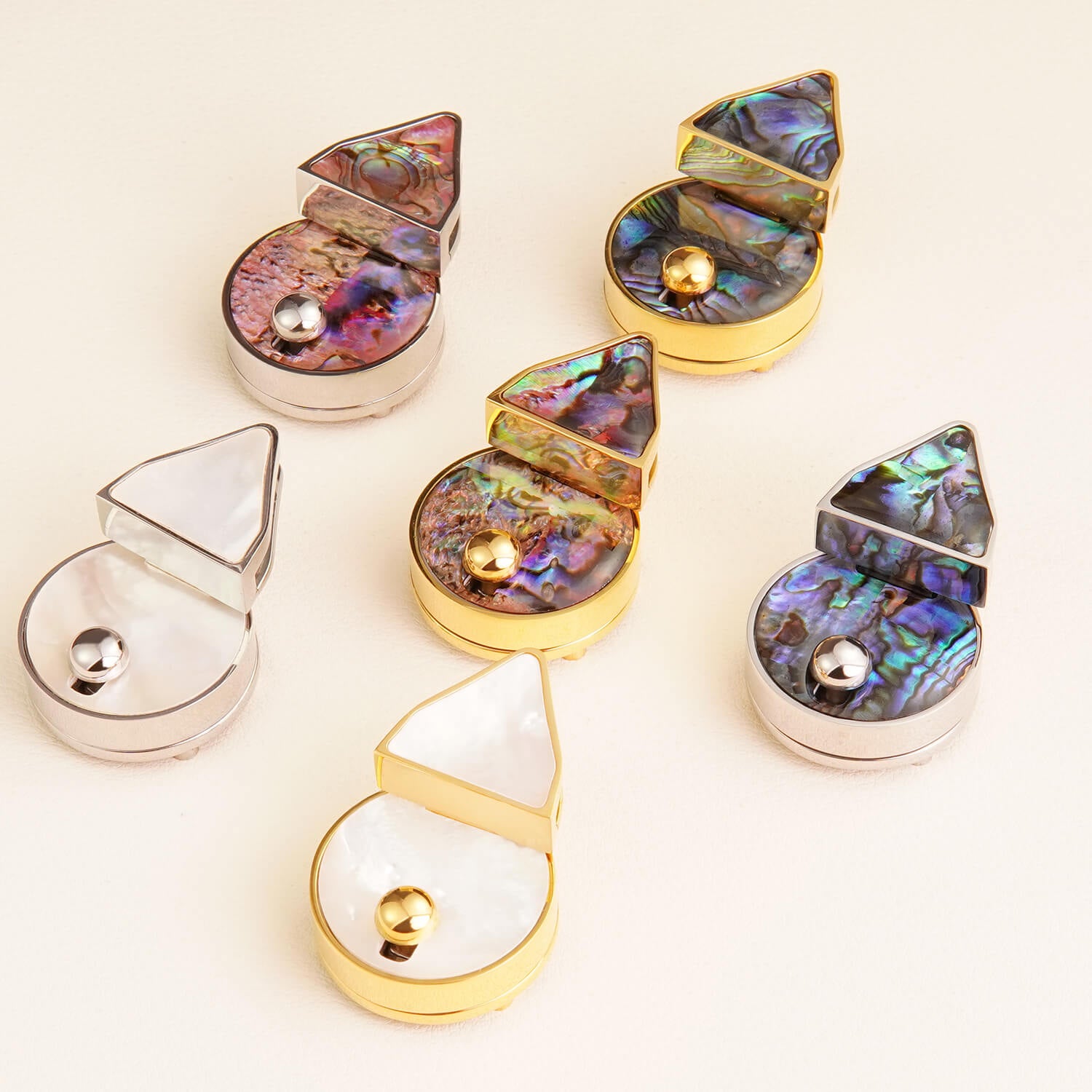 Small Abalone Shell Lock – hilitybaghardware