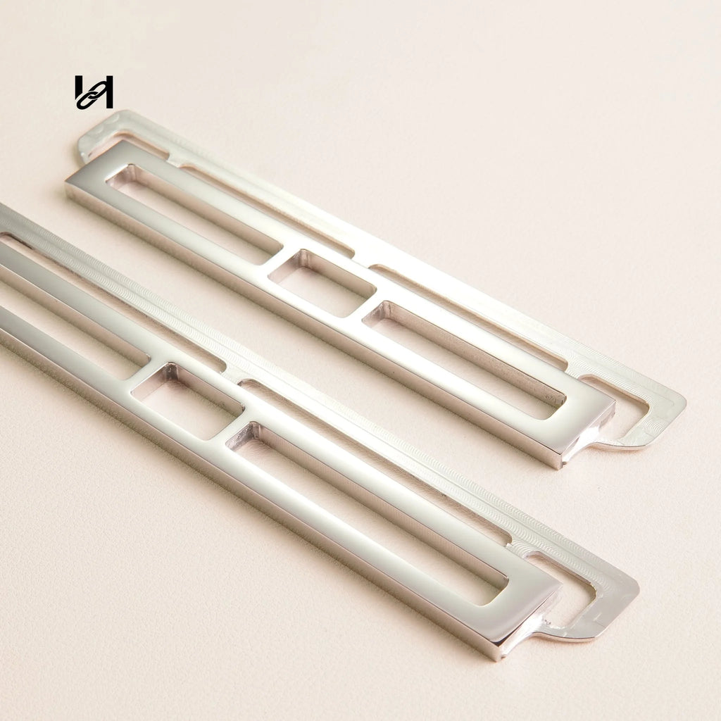 Long twist square lock - Small(one piece) / Silver - hardware