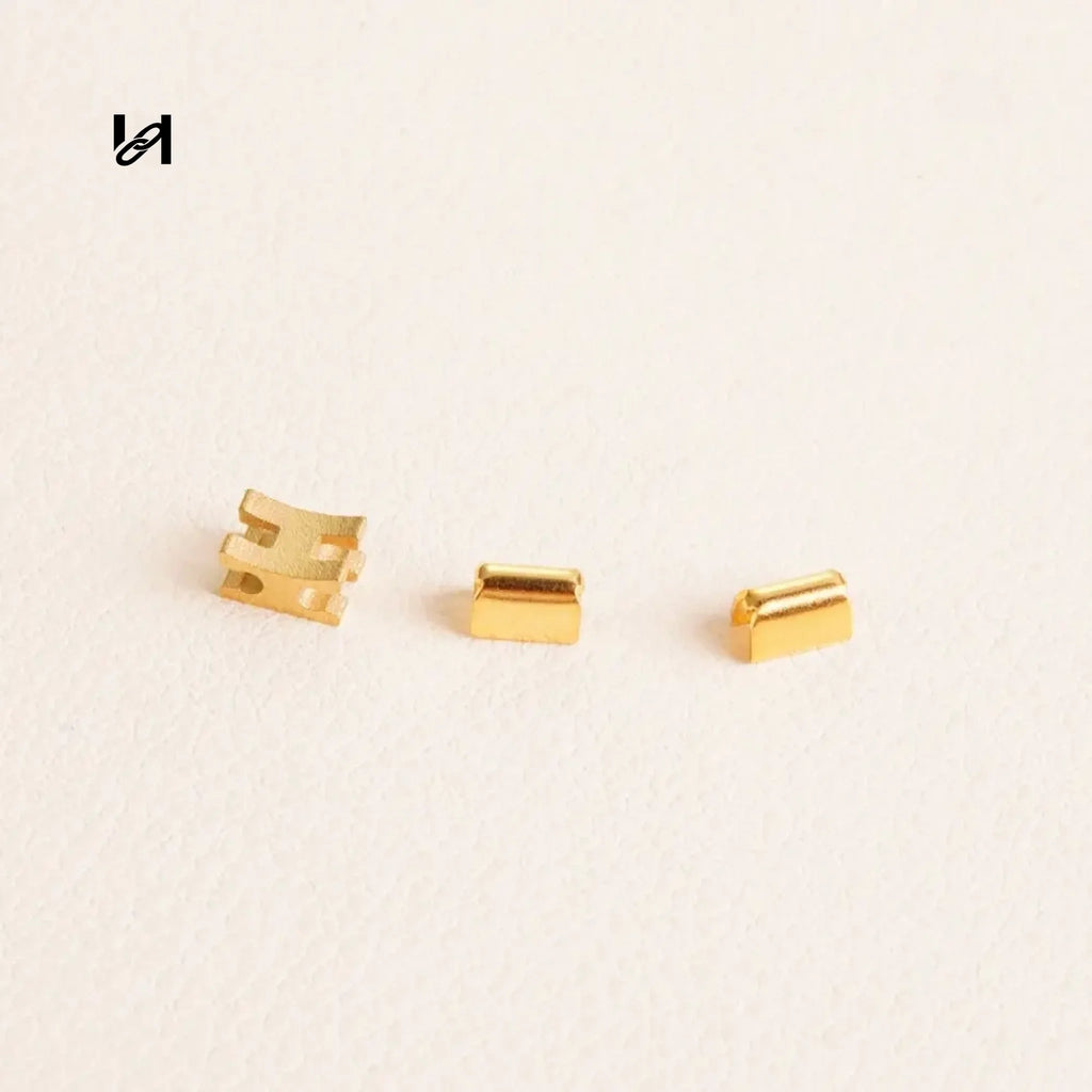 M4 and M6 Zipper Slider & Stop - M6 Zipper Stop (Gold) - hardware