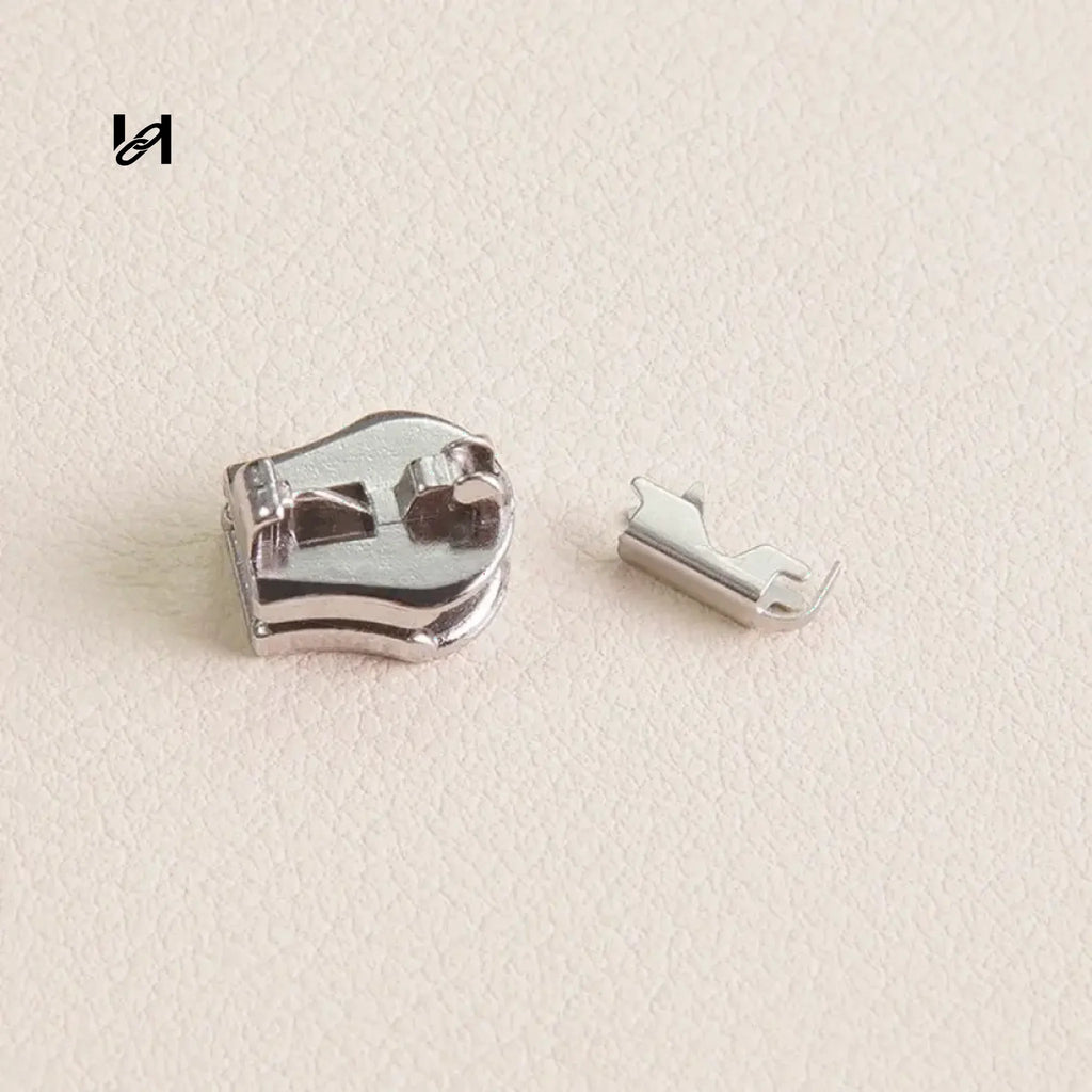 M4 and M6 Zipper Slider & Stop - M4 Separated Slider (Silver) - hardware