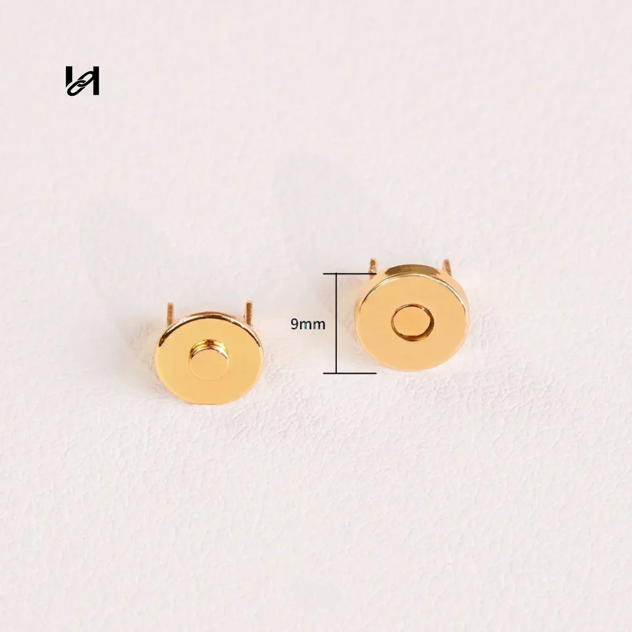 Diameter 8 magnetic buckle - Gold - hardware