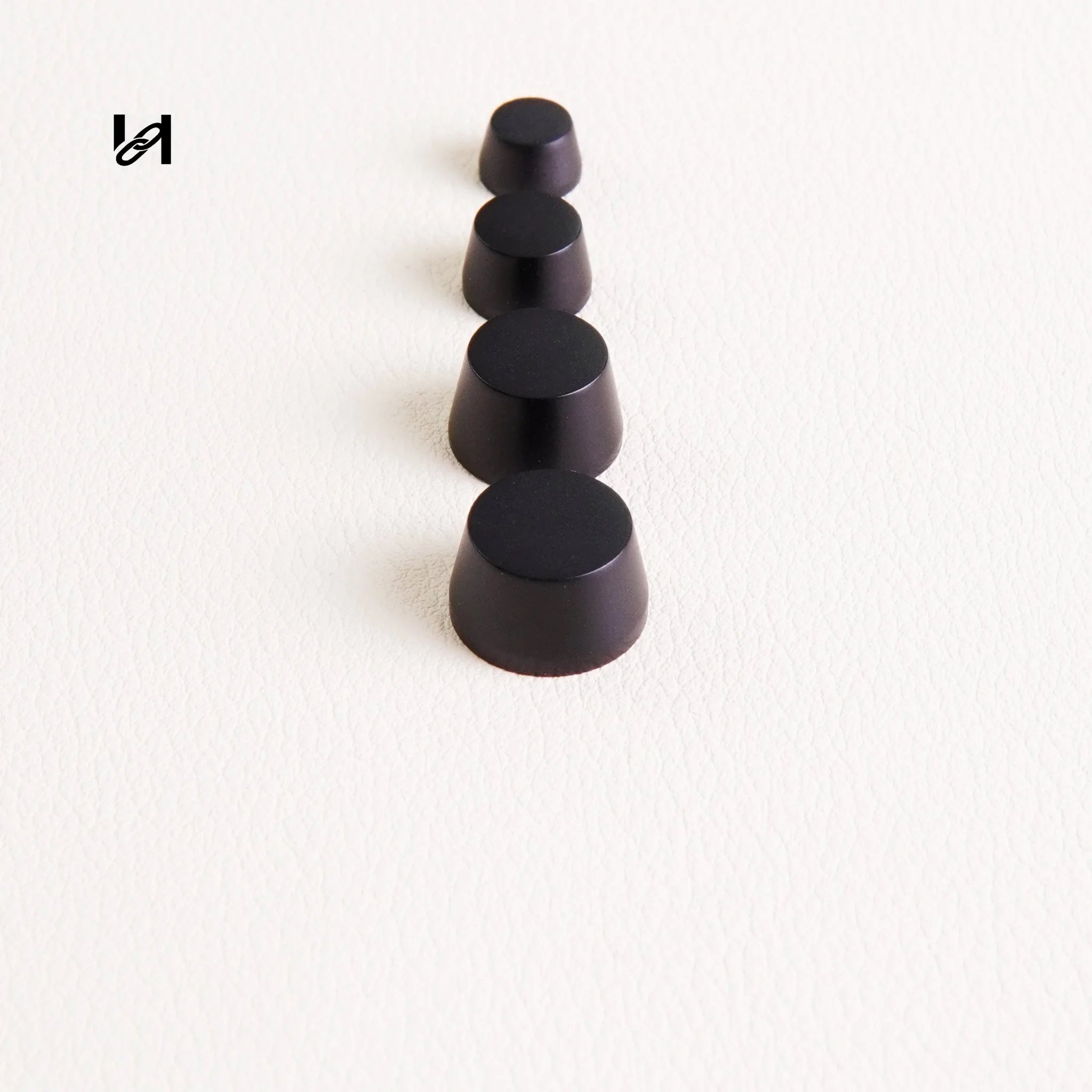 Matte Black Stainless Steel Round Bag Feet Studs – Bottom Protectors for Handbags