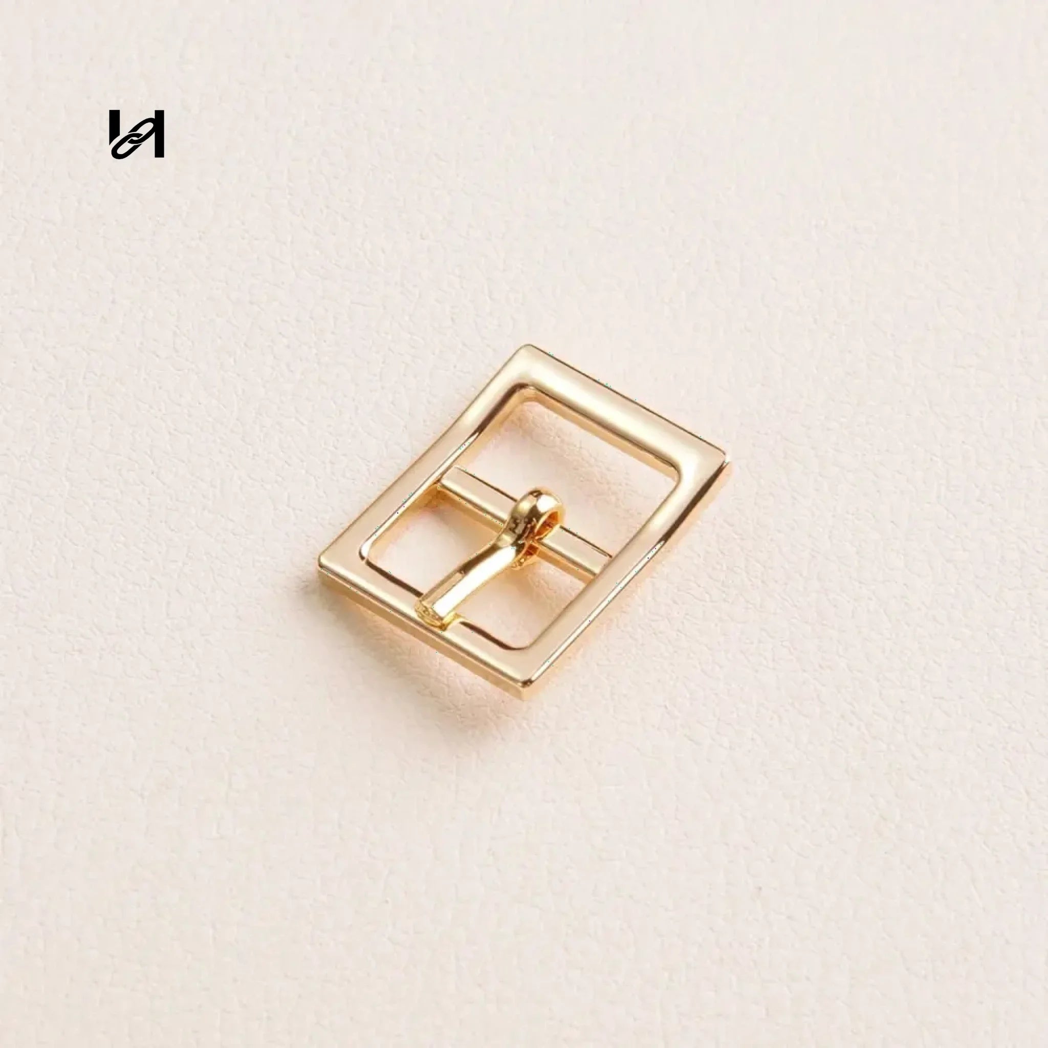 Mini Square Roller Buckle-zinc alloy - Gold - hardware