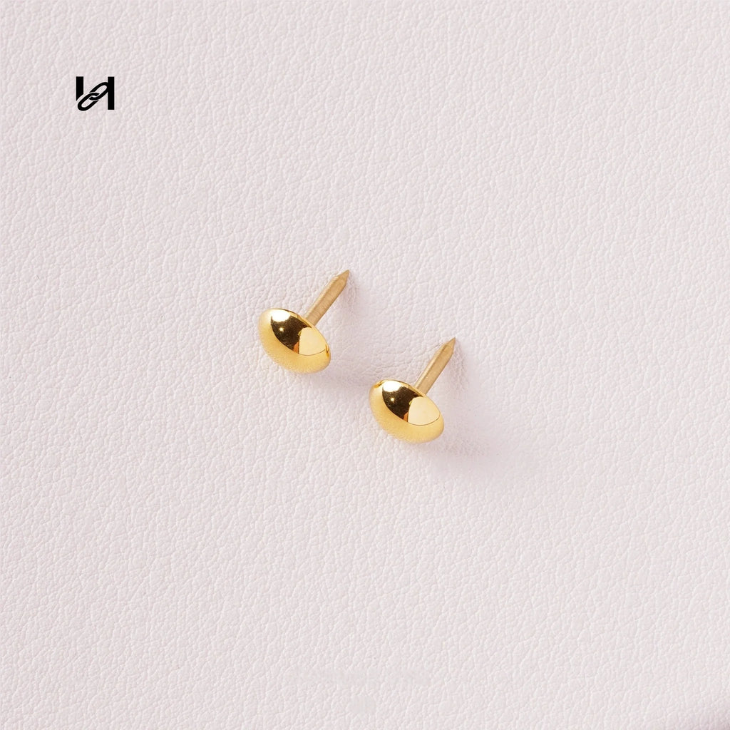 Mushroom Head Rivet – Stainless Steel Hardware for Trunks & Cases - 5.5MM-1pcs / gold - hardware