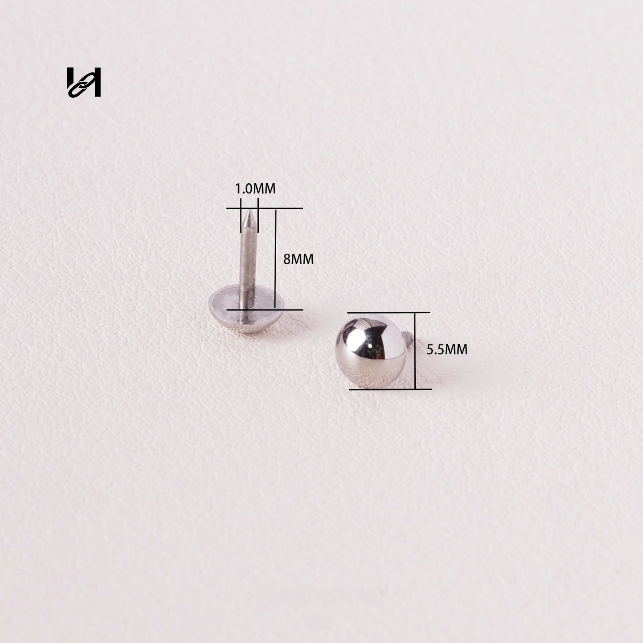 Mushroom Head Rivet – Stainless Steel Hardware for Trunks & Cases - 5.5MM-1pcs / silver - hardware