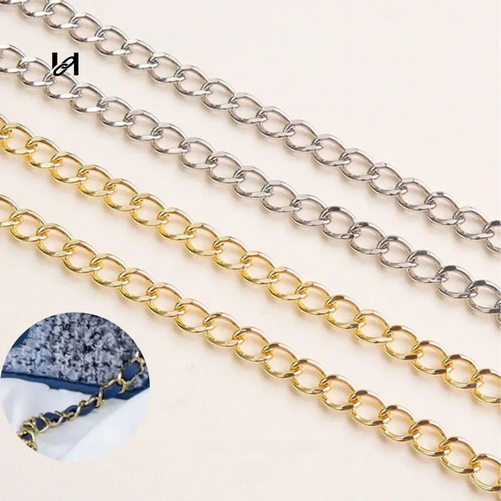 No.202 10.5mm cross leather chain - hardware