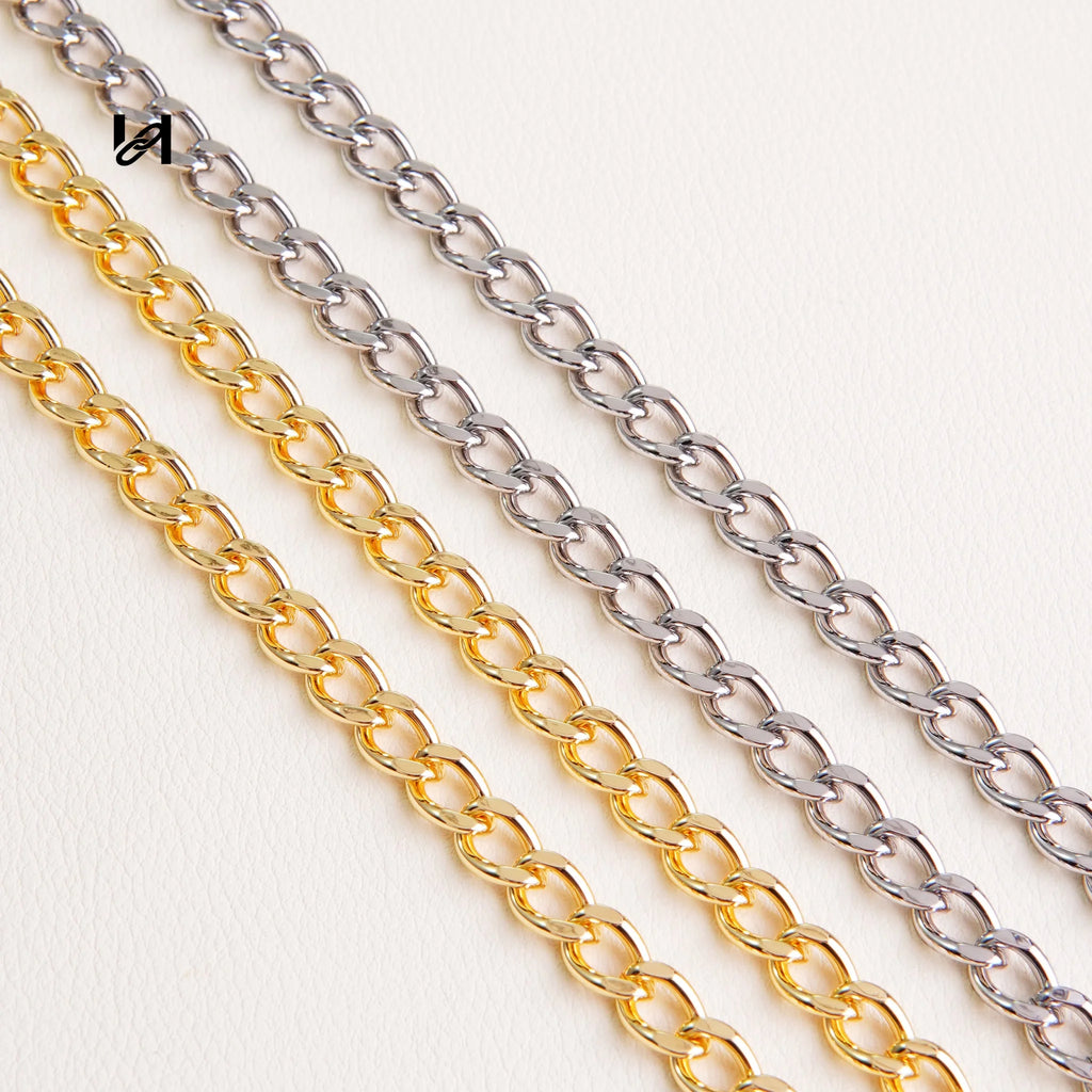 No.202 6mm cross leather chain - hardware