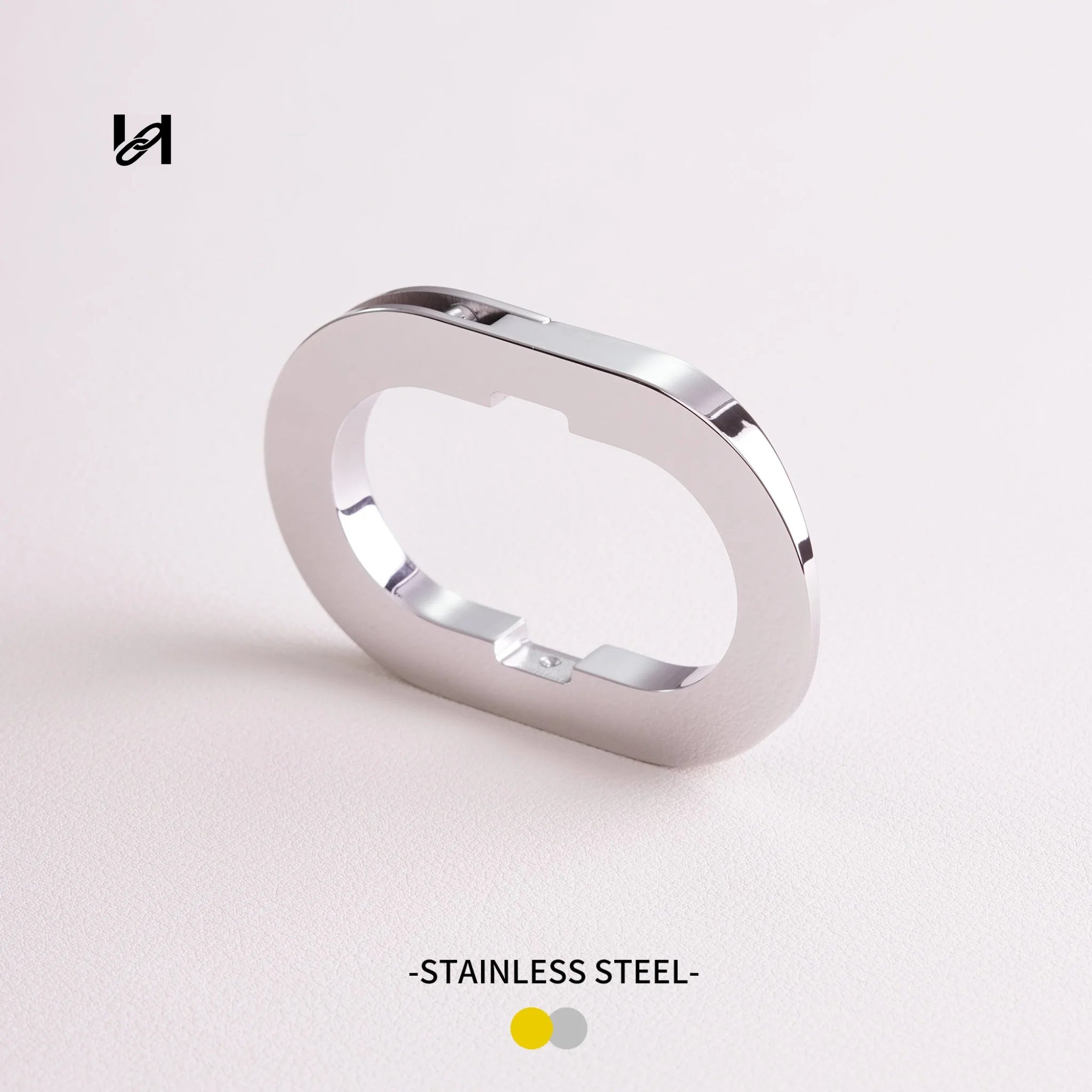 Oval clip lockclosure - silver - hardware