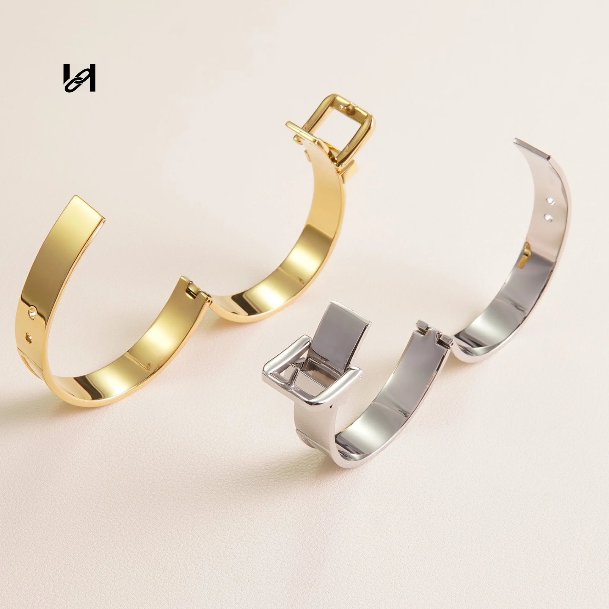 Premium Stainless Steel & Leather Jewelry Collection - hardware