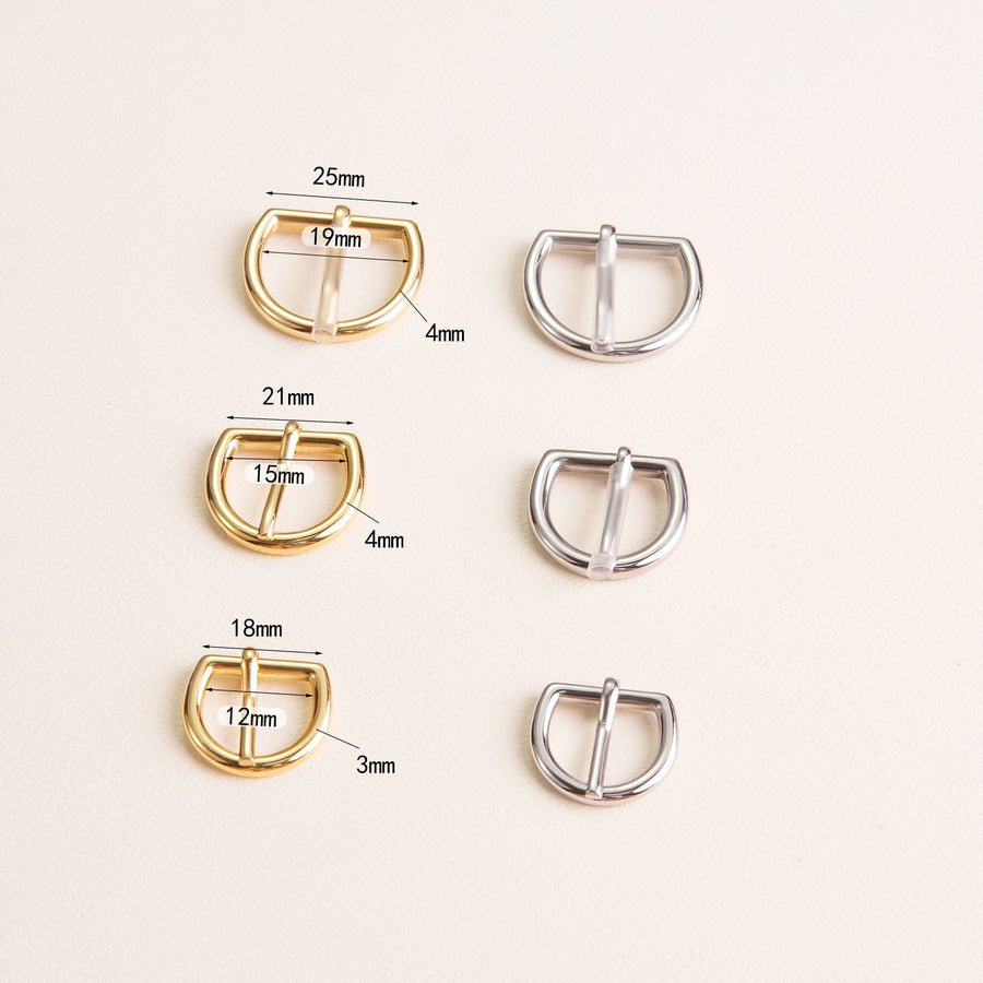 Stainless Steel D-Buckle and  Roller Buckle