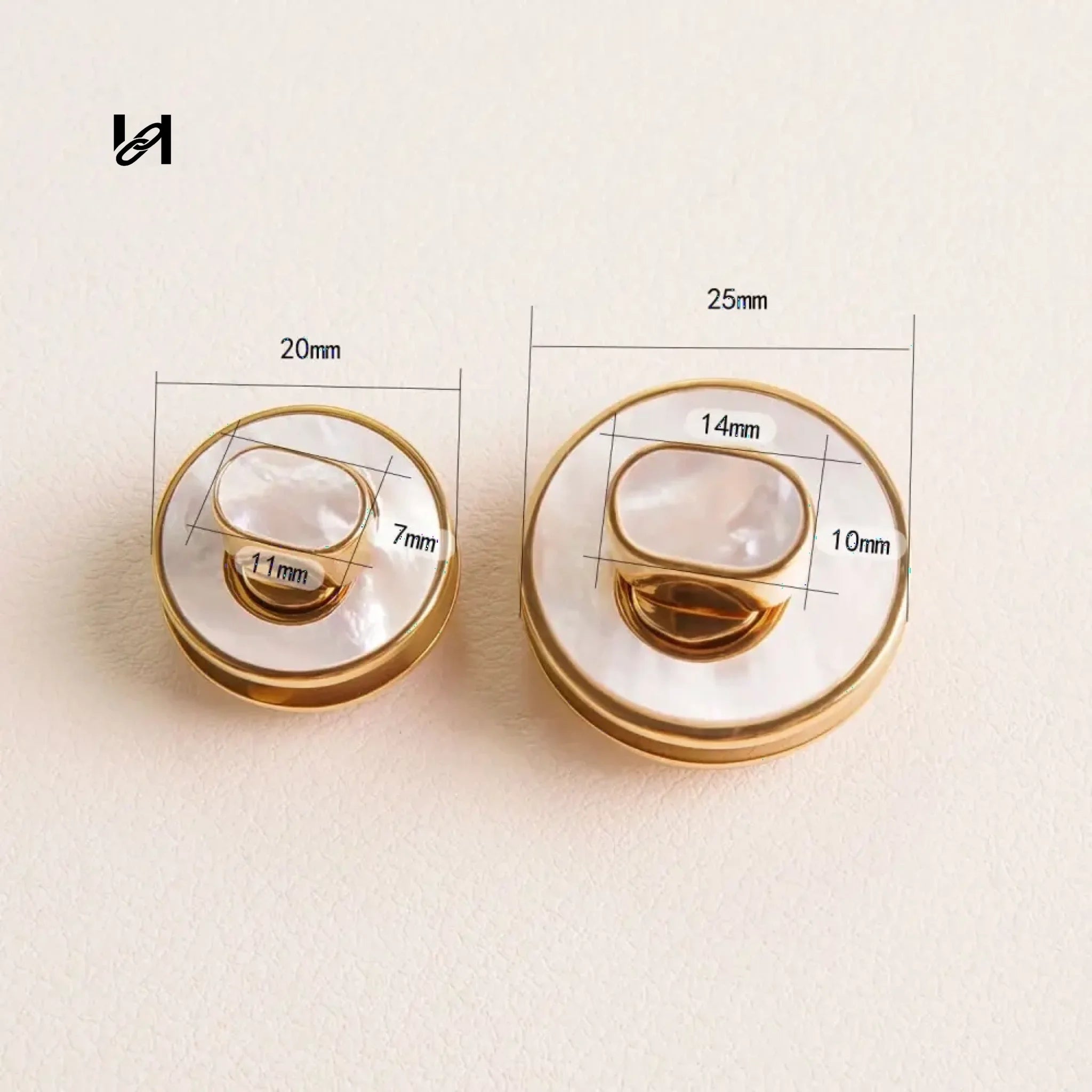 Round Nature Shell Turn Lock - hardware