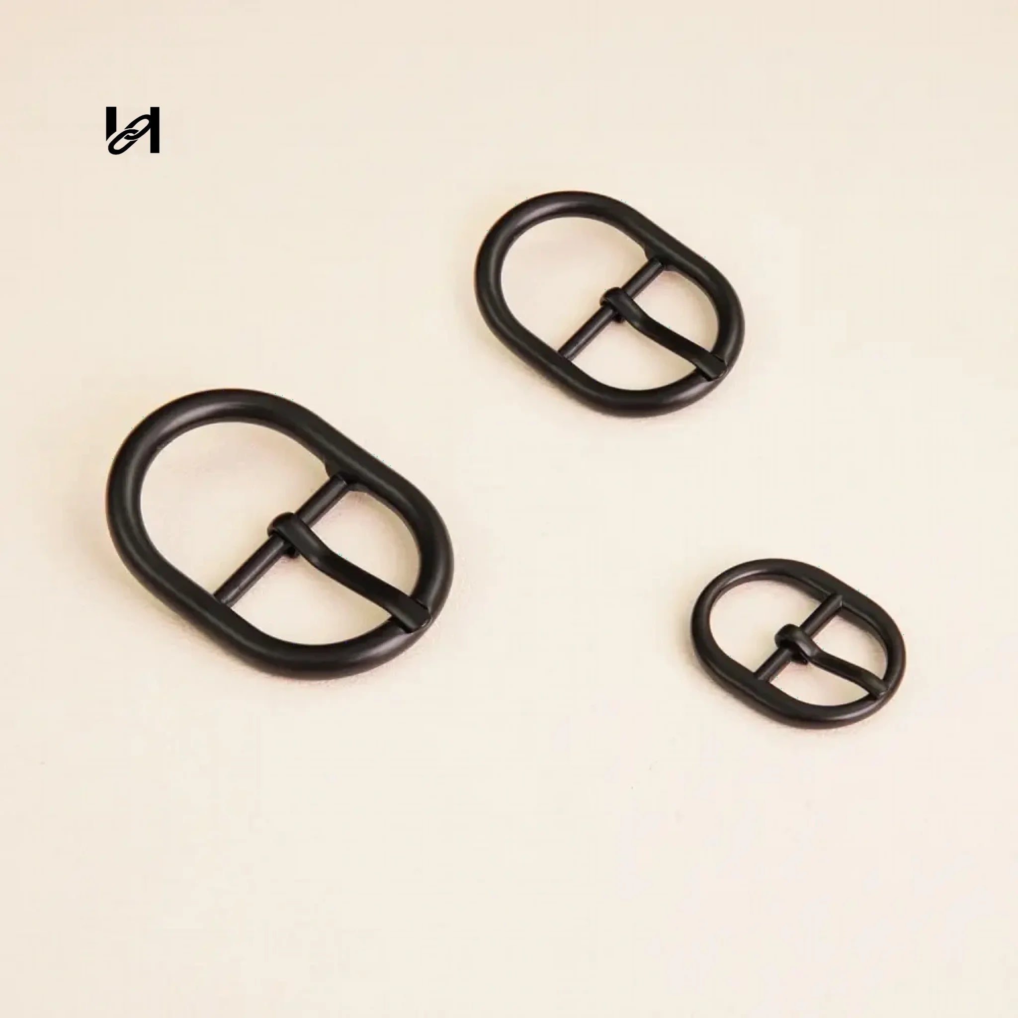 Round Roller Buckle - 12mm(one piece) / black - hardware