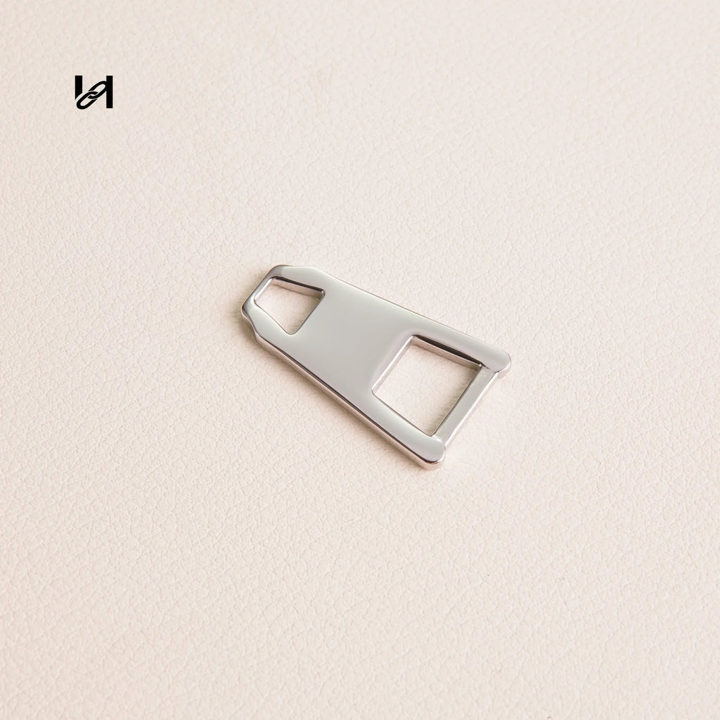 Satchel stainless steel zipper puller - hardware