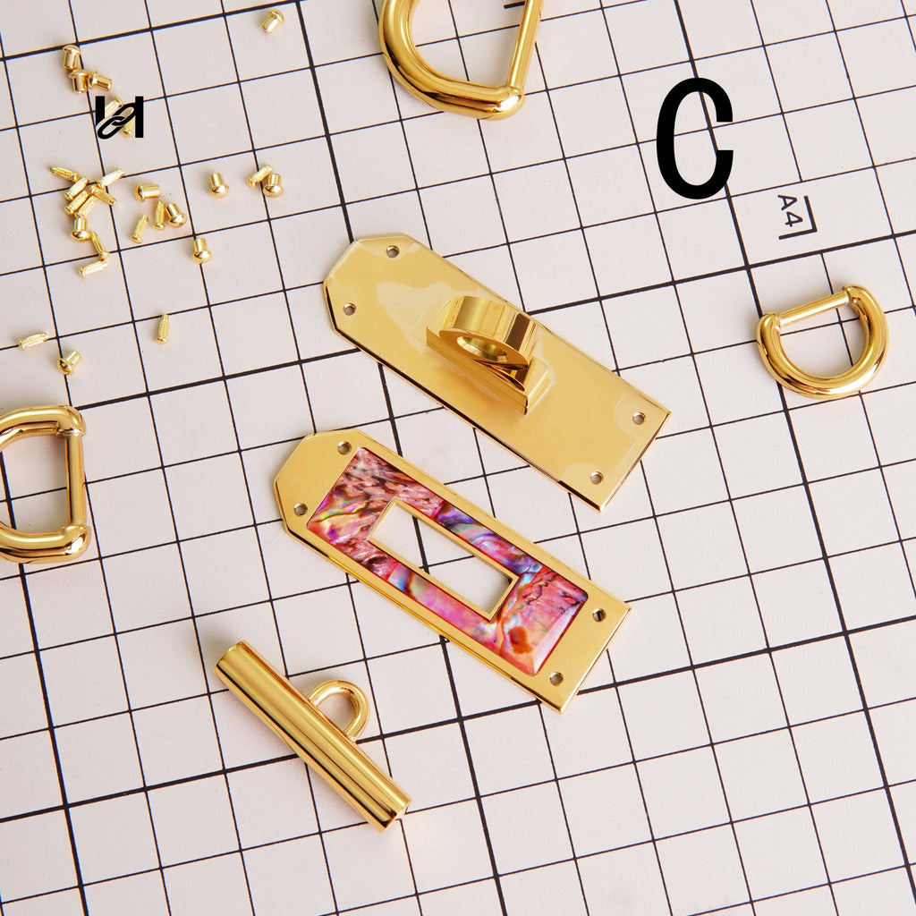 Shell Clasp Key Shell Twist Lock and Collar Clasp – Hility Bag hardware