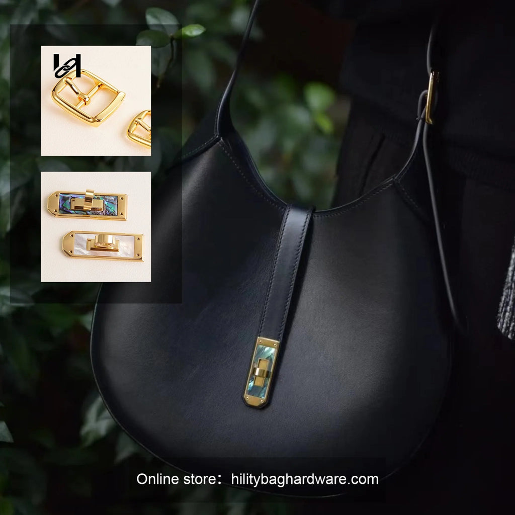 Shell Twist Lock and Collar Clasp - hardware
