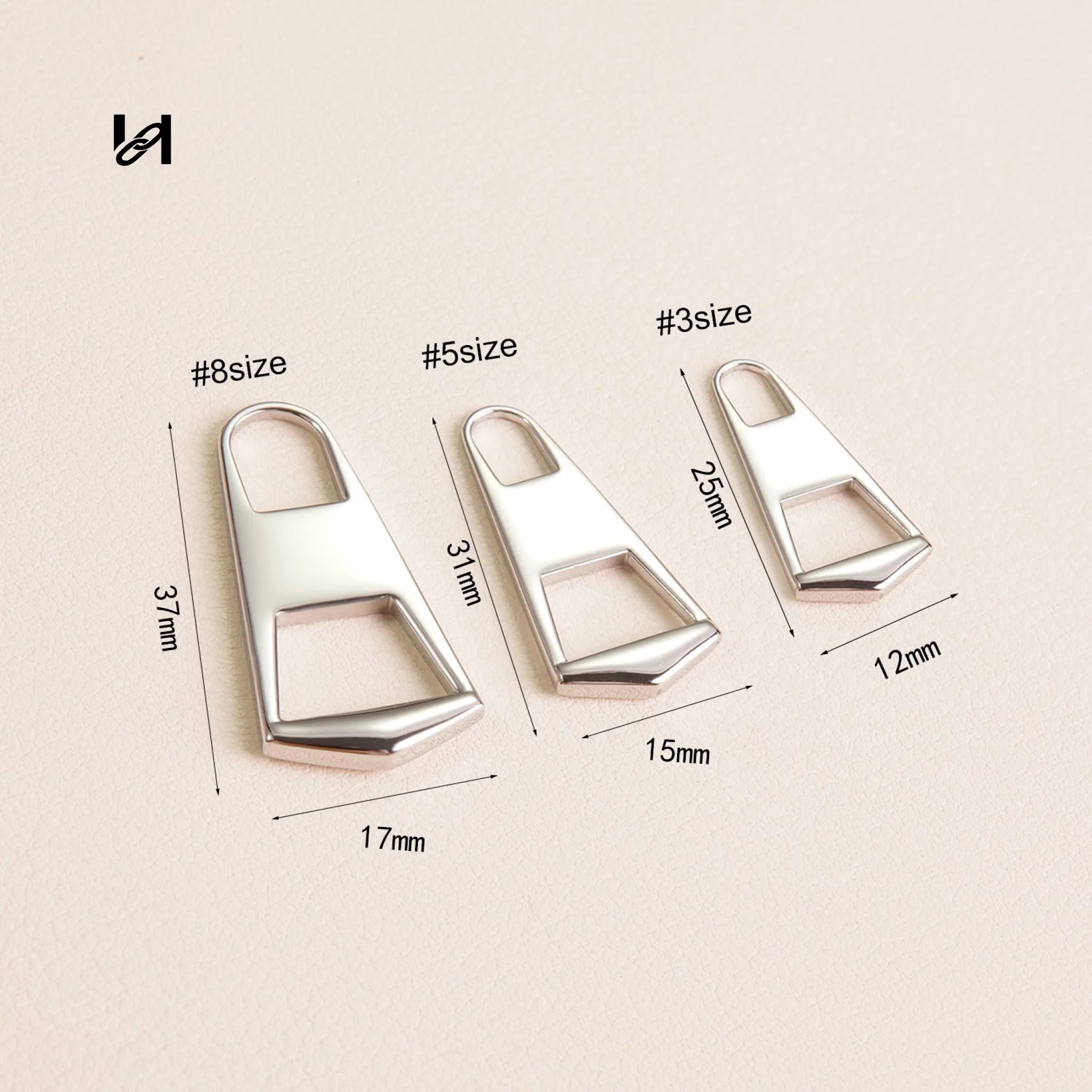Shield Stainless Steel Zipper Puller - hardware