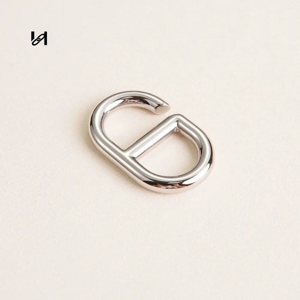 Six Shape Buckle for Bag Strap - Silver - hardware