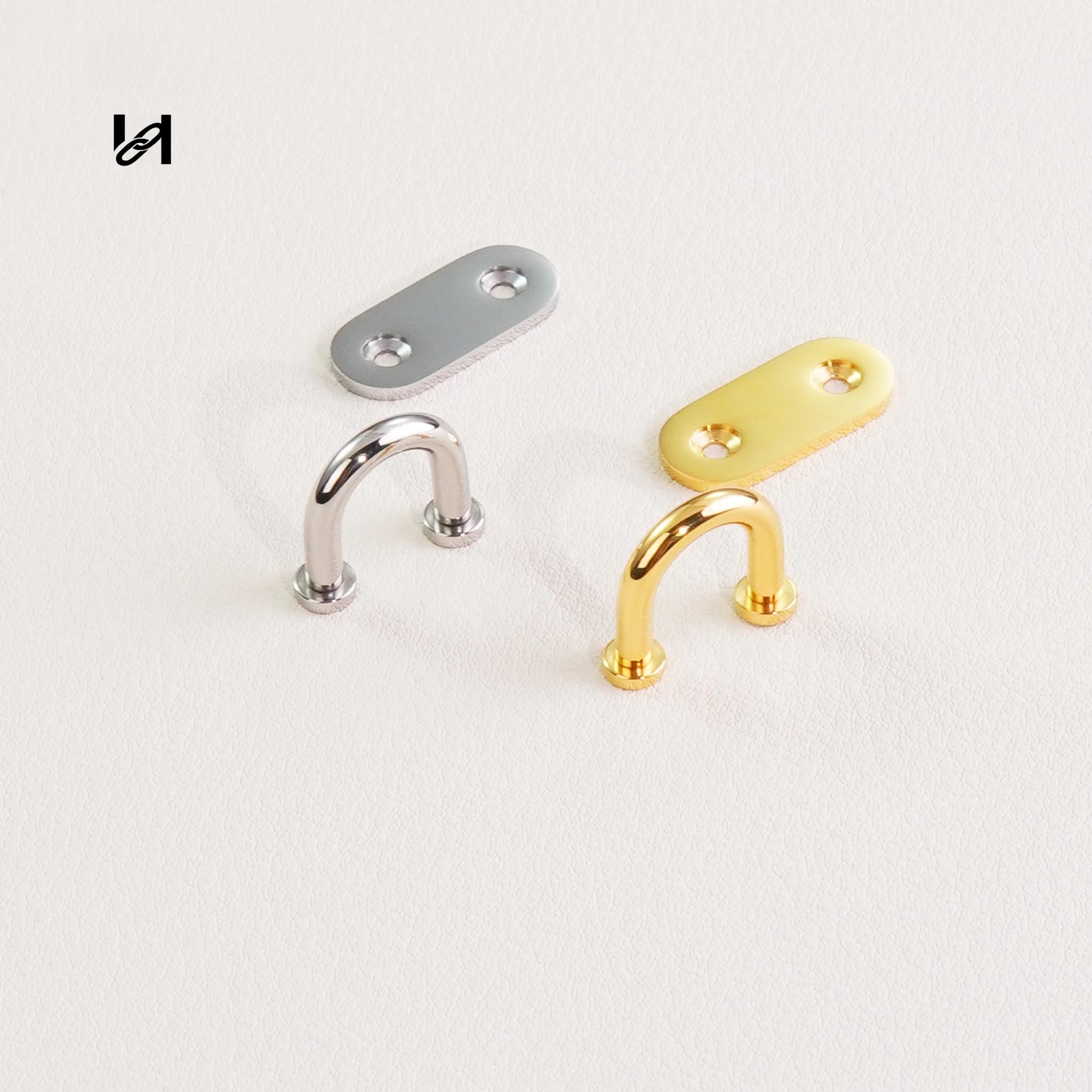 Small Stainless Steel Arc Bridge Connector for Bags - hardware
