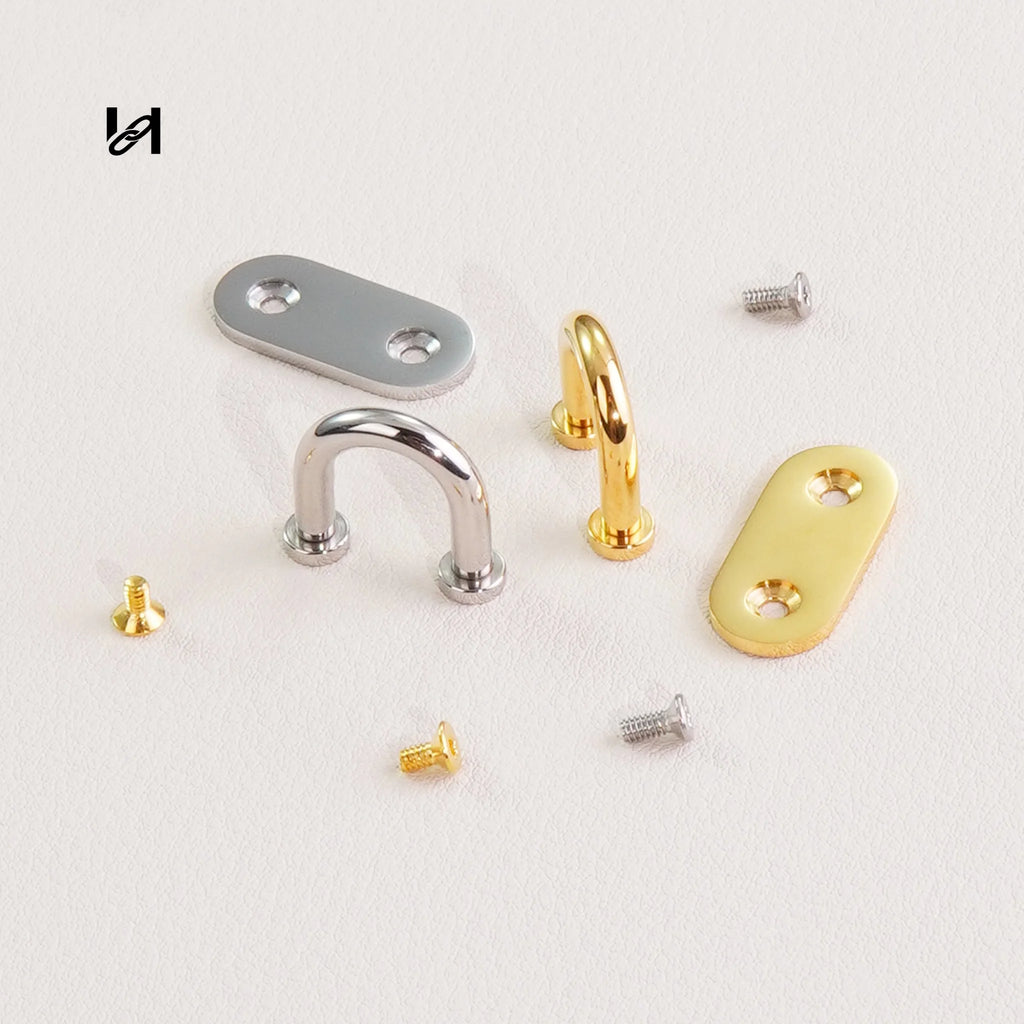 Small Stainless Steel Arc Bridge Connector for Bags - hardware