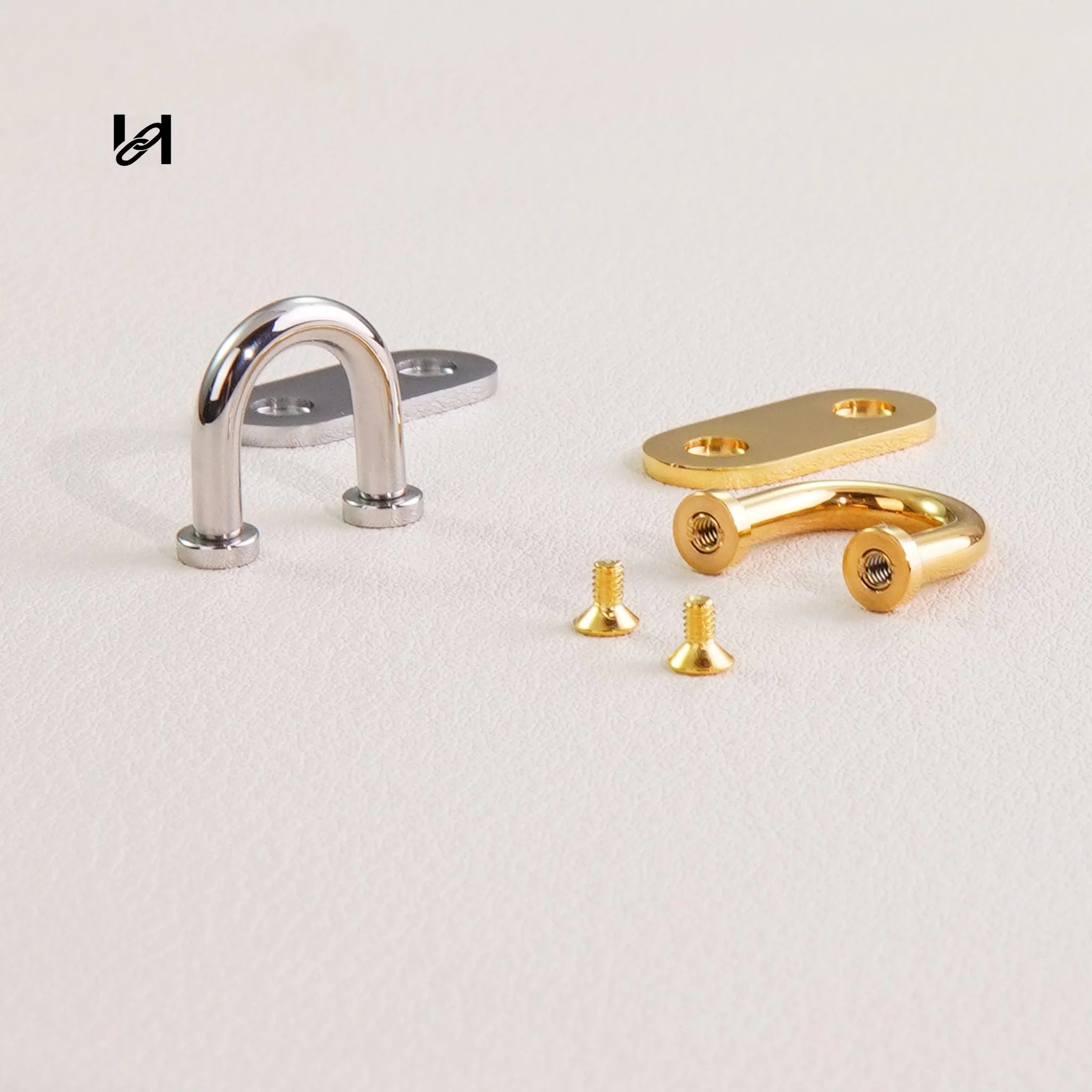 Small Stainless Steel Arc Bridge Connector for Bags - hardware