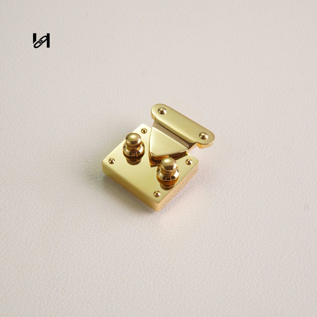 Square Hasp Lock - Small / Gold