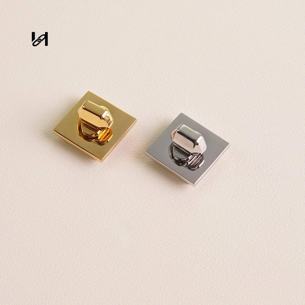 Square Turn Lock for Bag - hardware