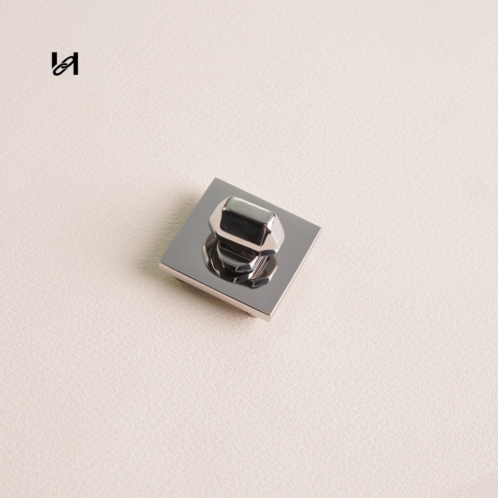 Square Turn Lock for Bag - hardware