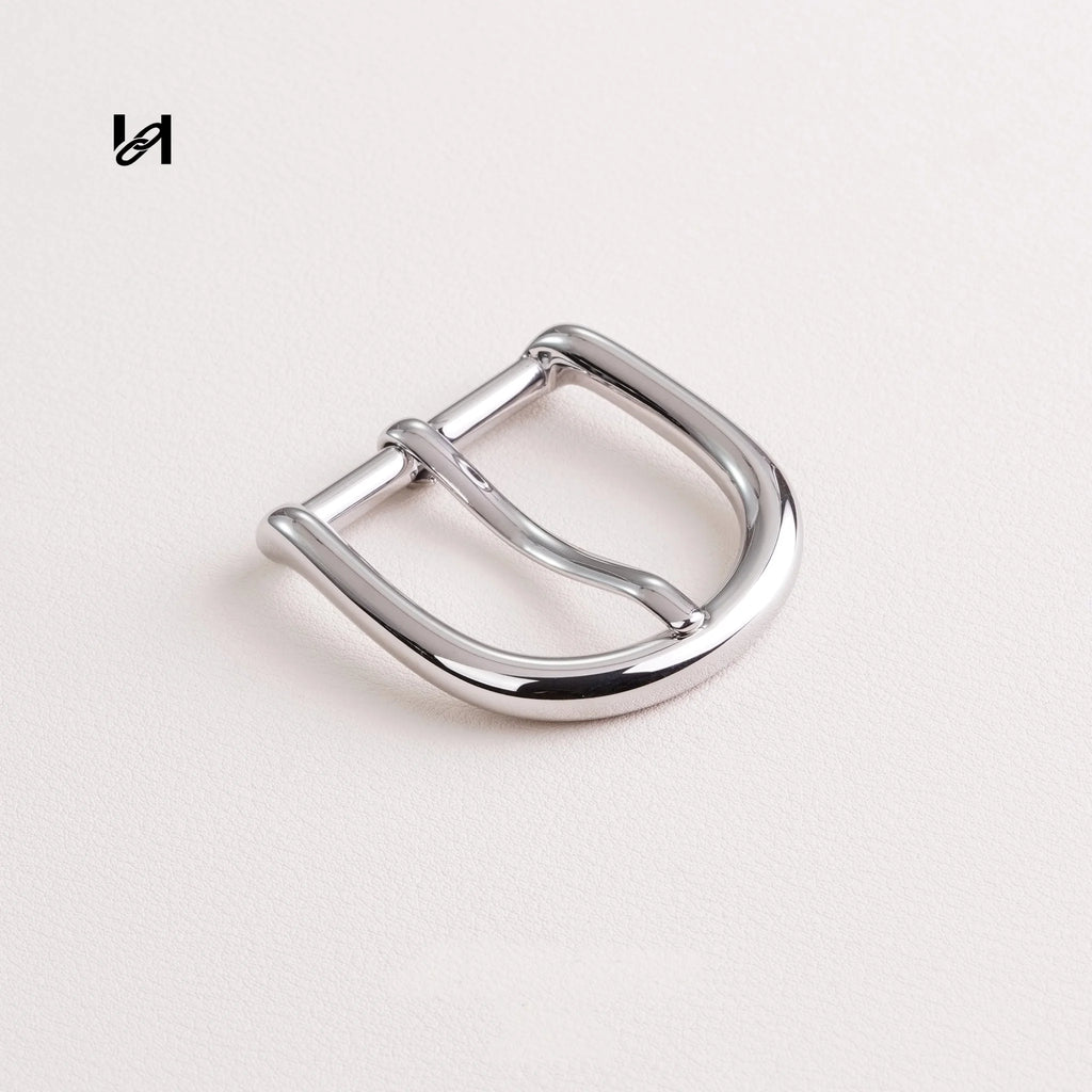 Stainless steel 32mm elegant belt buckle - hardware