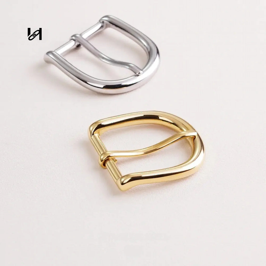 Stainless steel 32mm elegant belt buckle - hardware