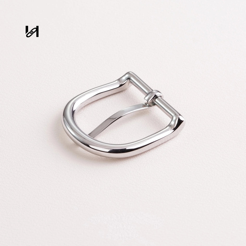 Stainless steel 32mm elegant belt buckle - hardware