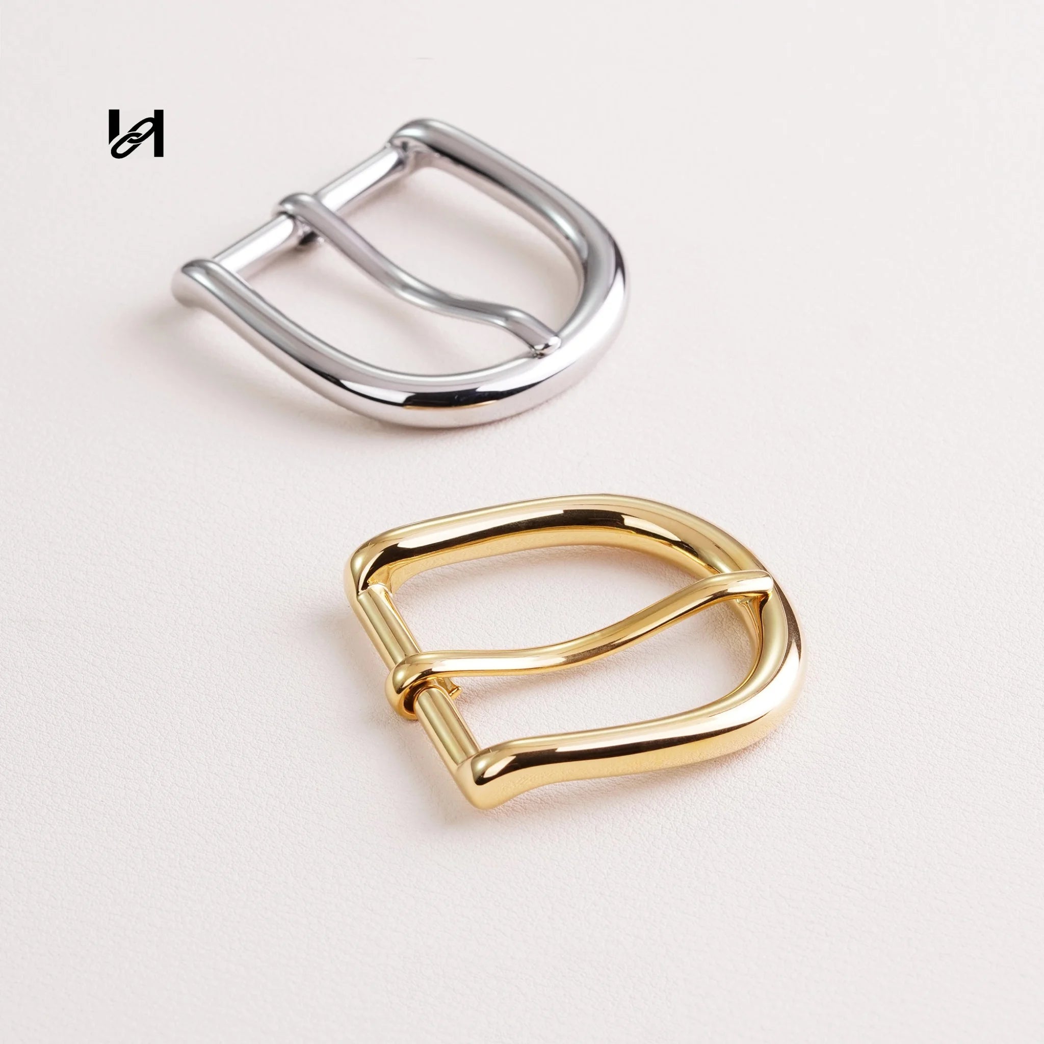 Stainless steel 32mm elegant belt buckle - hardware