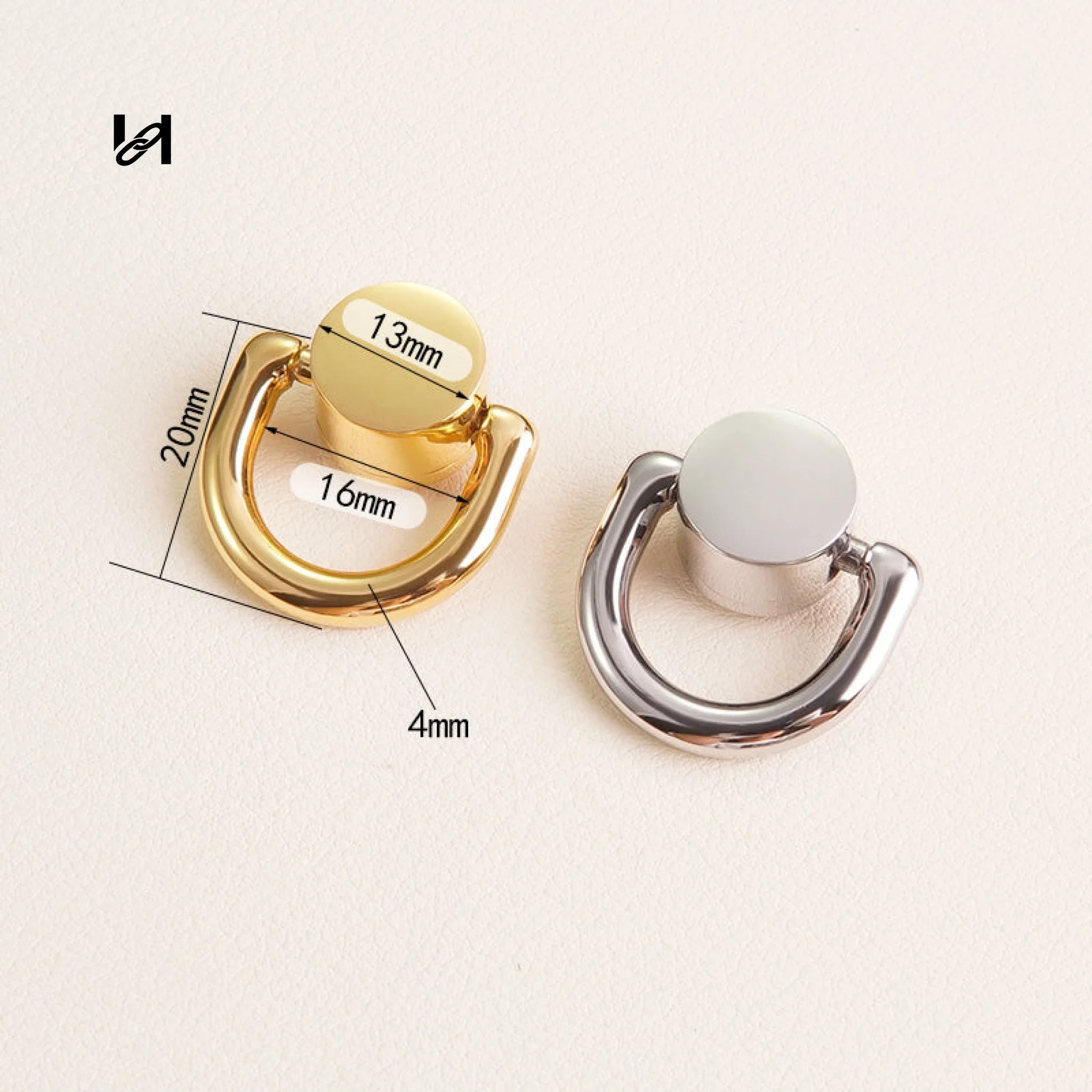Stainless Steel Bag Handle Connector 20mm – Purse Hardware Handle Holder - hardware