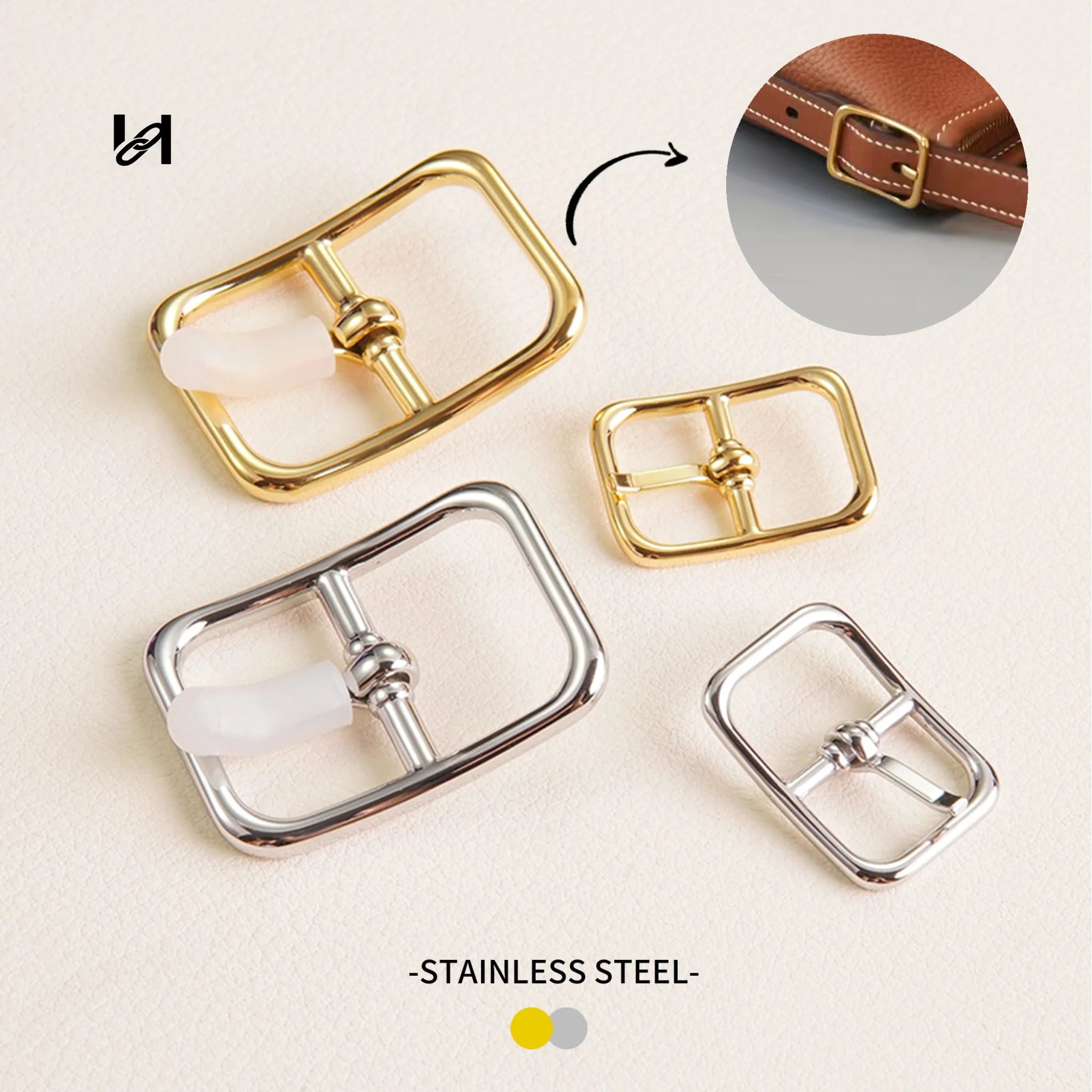 Stainless steel Bend square roll buckle - hardware