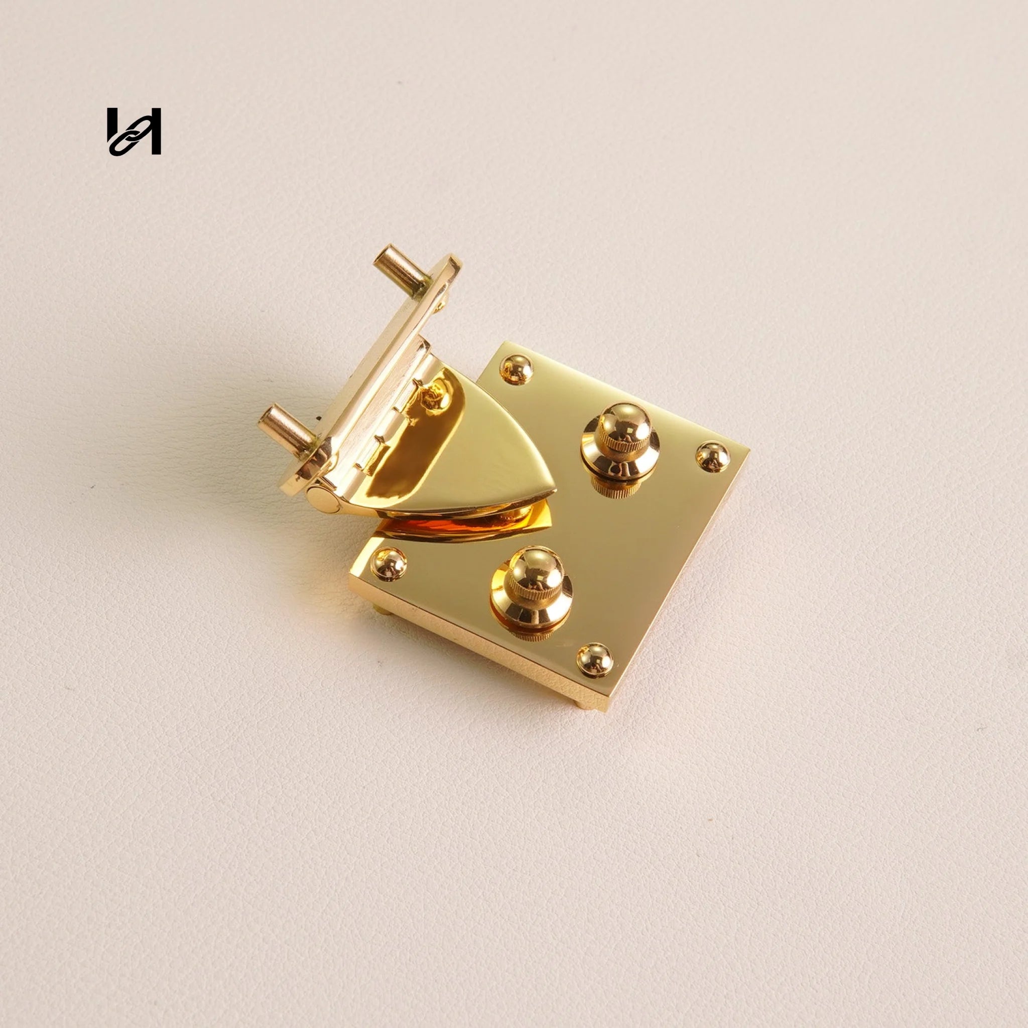 Stainless Steel Clipper Closure Lock for Suitcases & Trunks-3 - Gold - hardware
