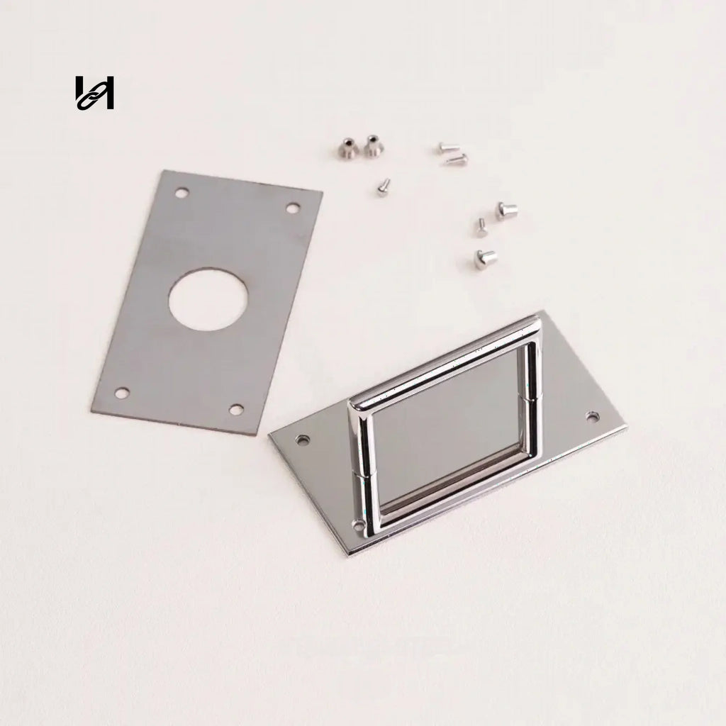 Bag Closure & Buckle Bridge - Bag closure / Silver / 30MM - hardware