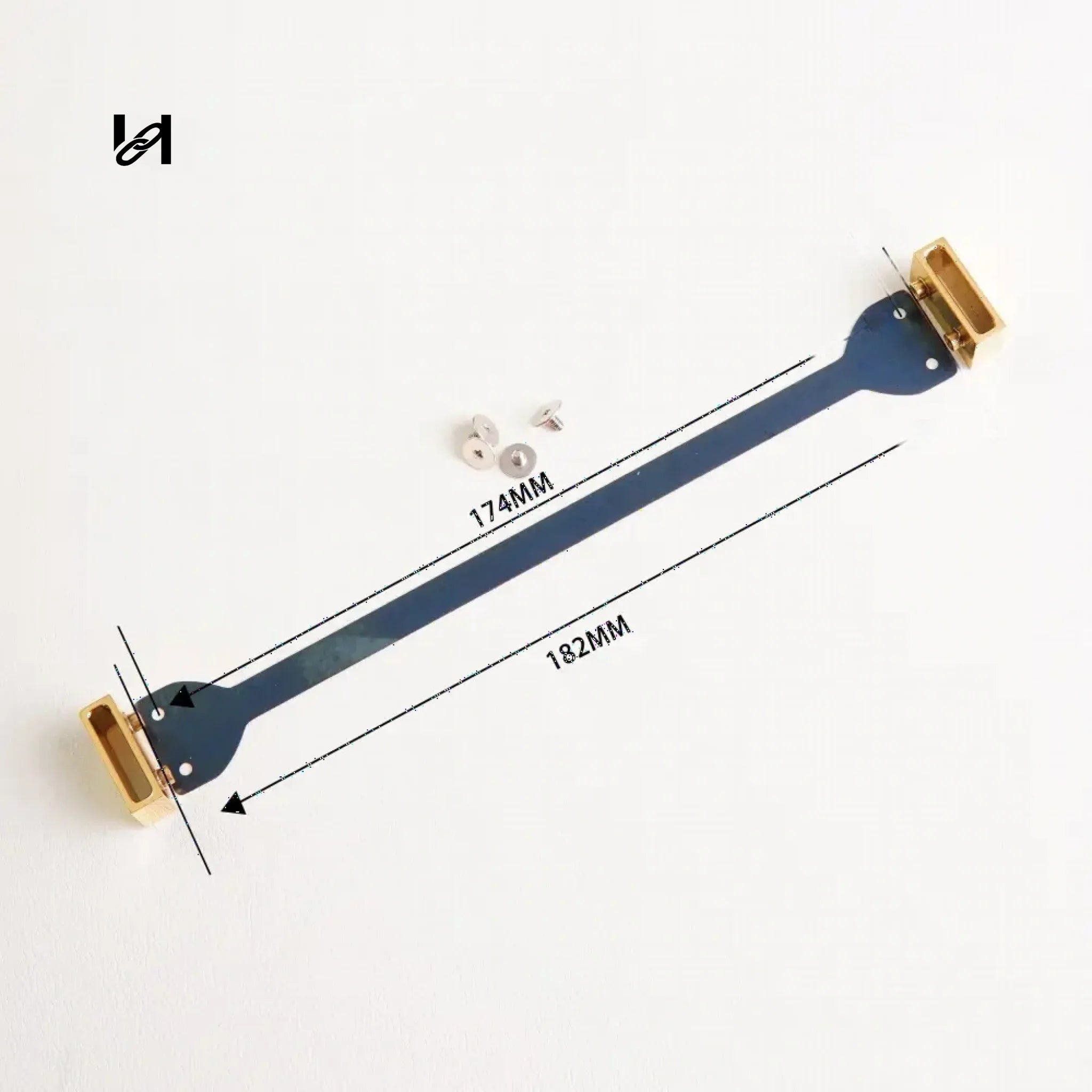 DC square Holder one-pair - gold - hardware