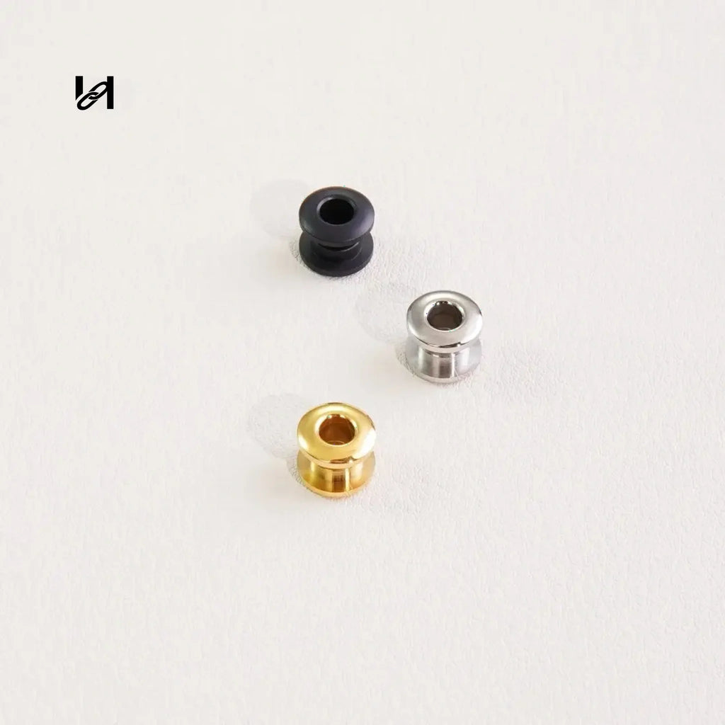 Stainless Steel Eyelet Metal Grommet-Lathe parts - 4mm-10pcs / black - hardware
