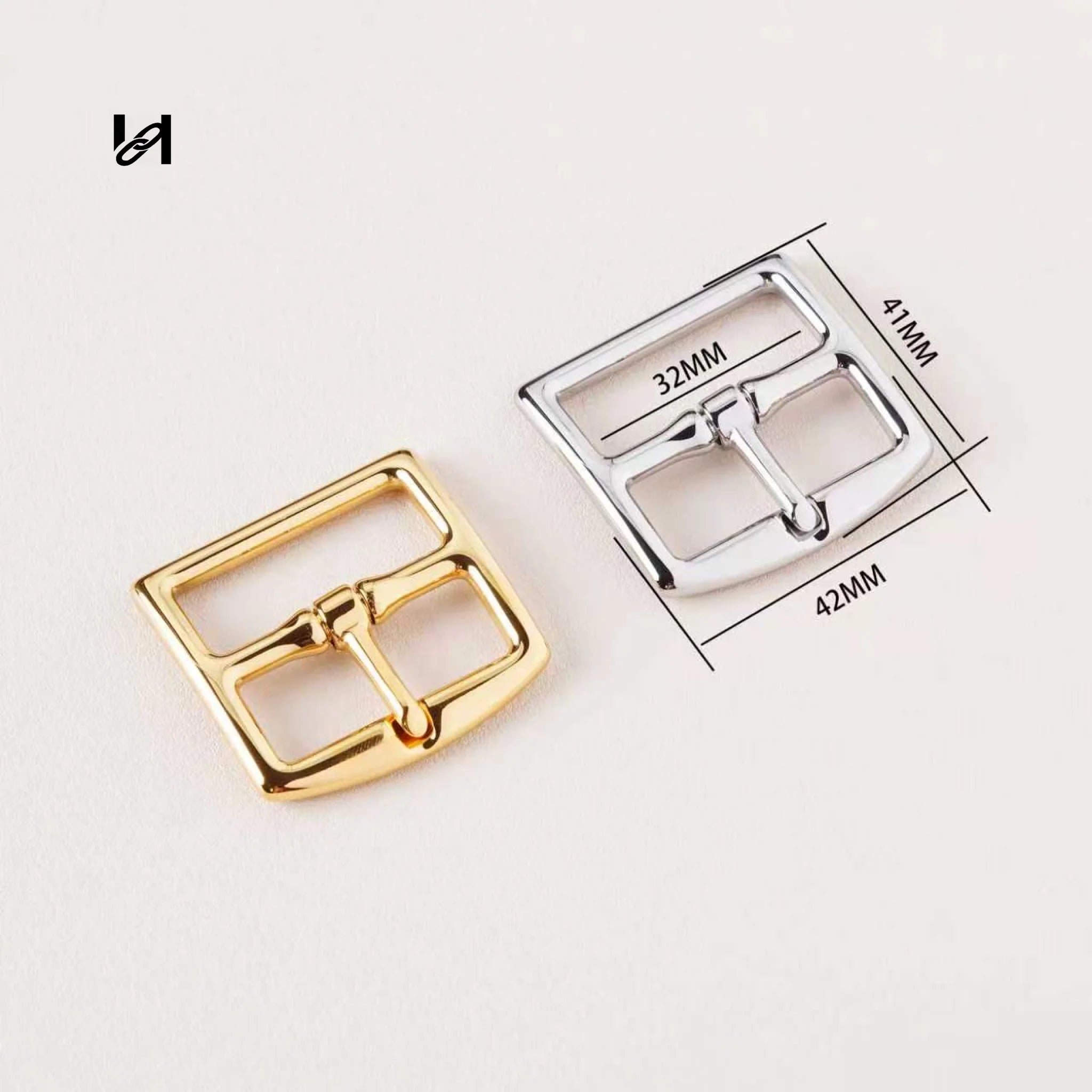 Stainless Steel Flat Roller Belt Buckle - 32mm / Silver - hardware