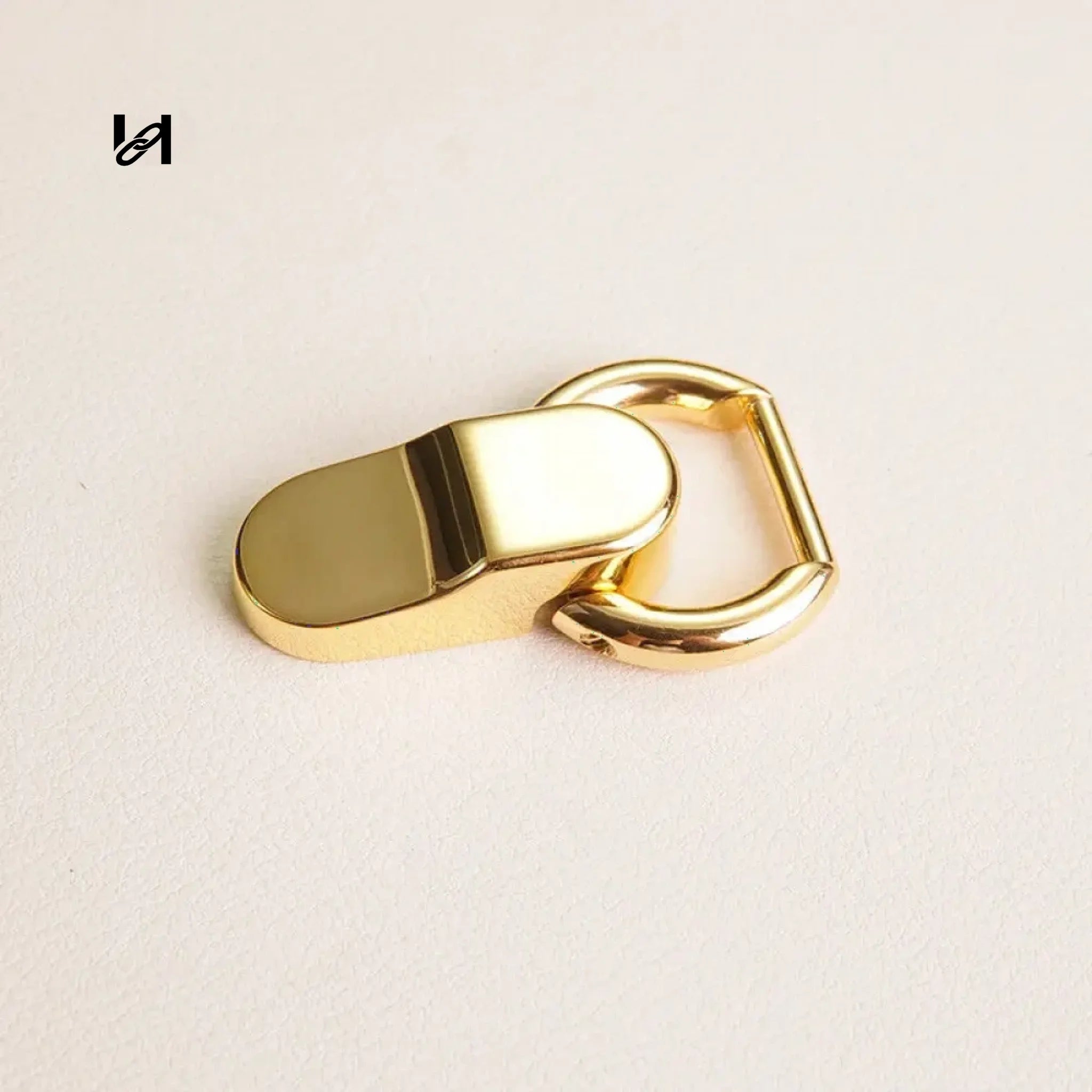 One pair handle holder - Zinc alloy（2PCS) / Gold - hardware