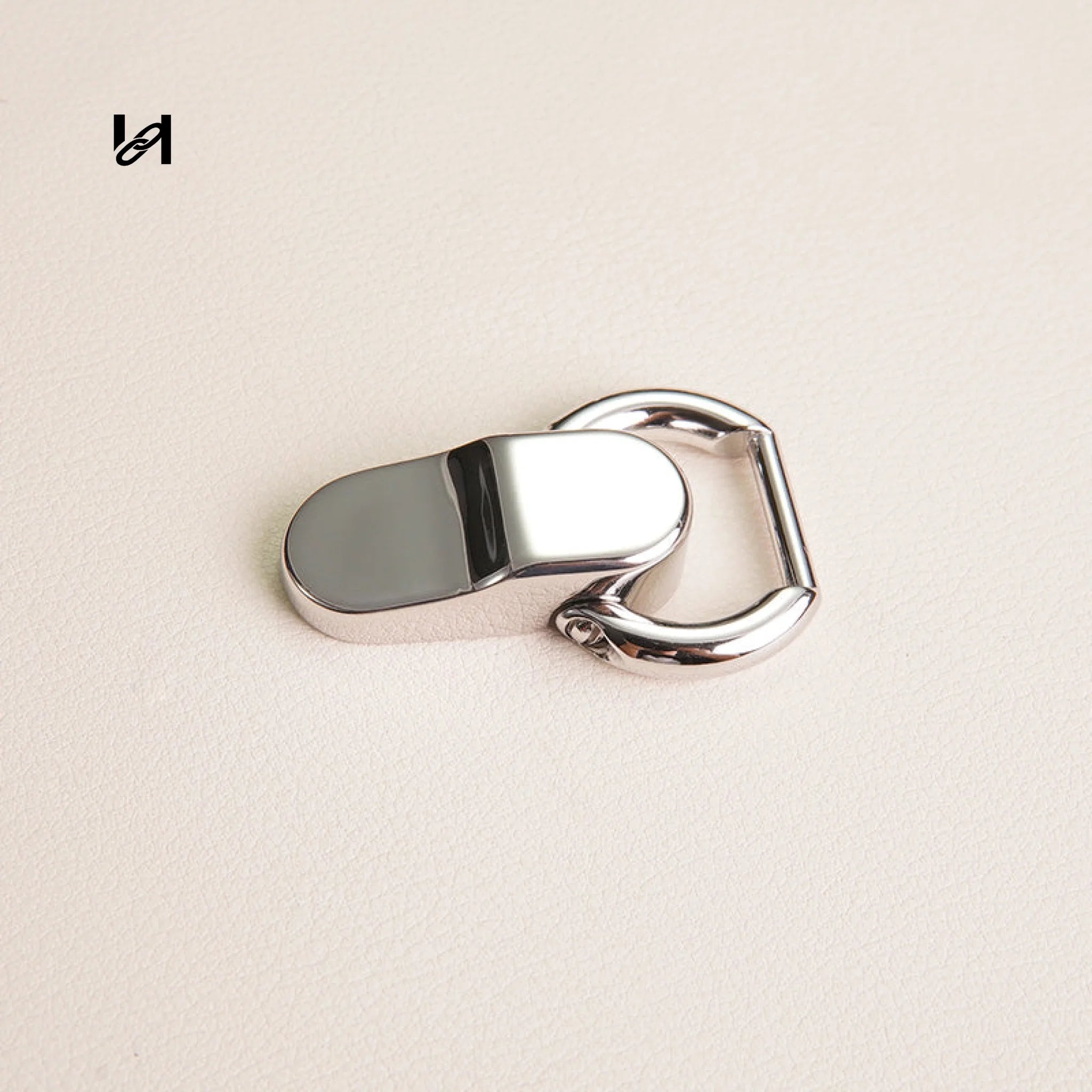 Stainless Steel Handle Holder Connectors (Pair) - Zinc alloy（2PCS) / Silver - hardware