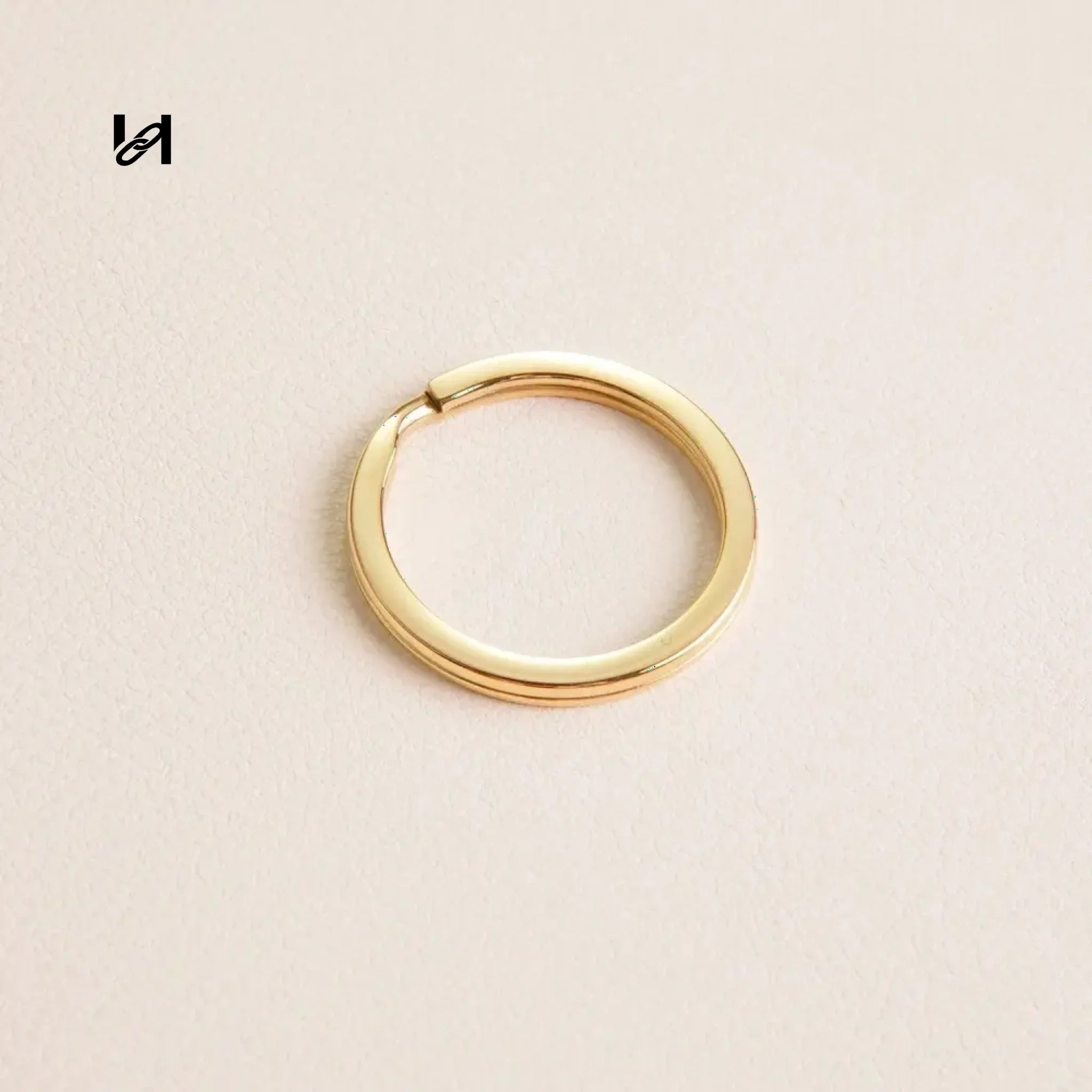 Flat o- ring - 25mm-1pcs / gold - hardware