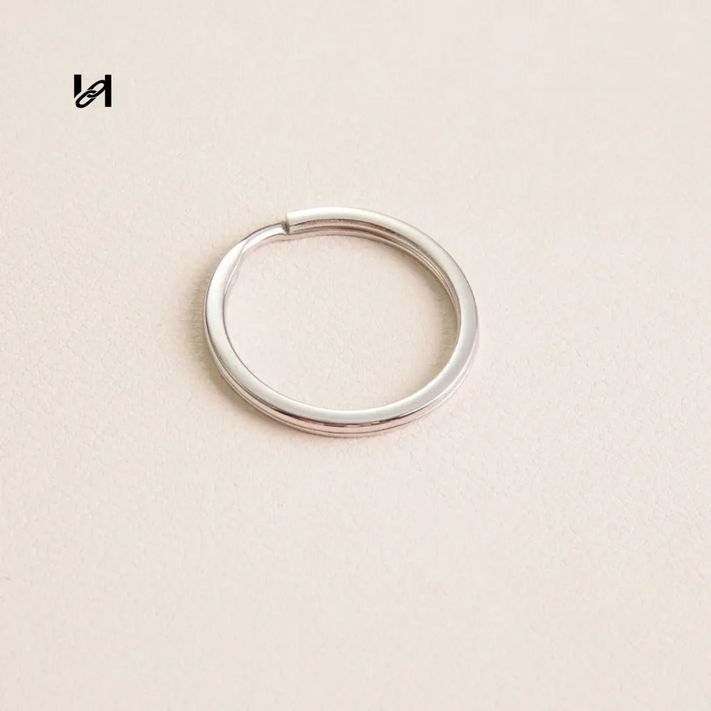 Flat o- ring - 25mm-1pcs / silver - hardware